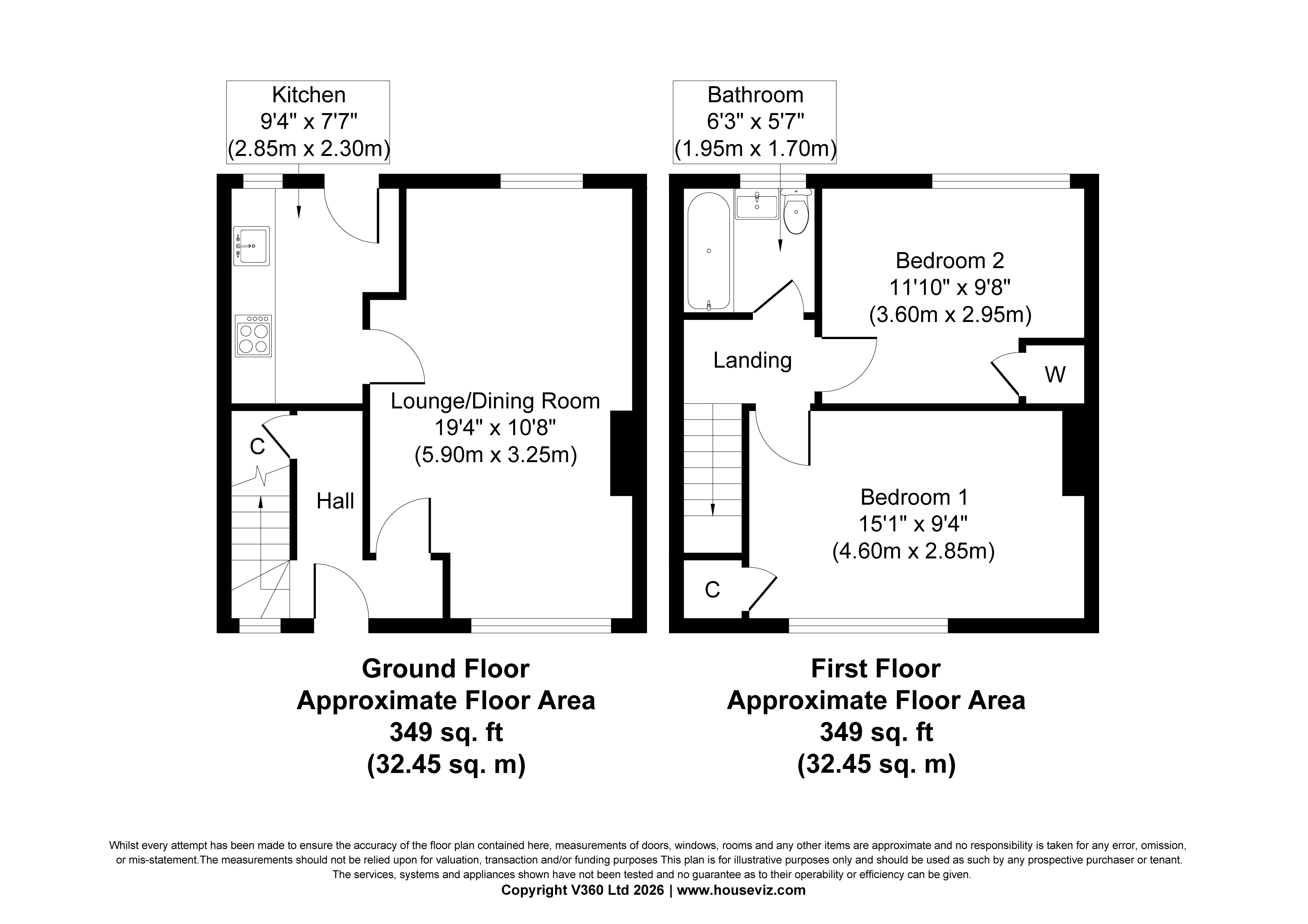 1,, Ness Street, Glasgow floorplan