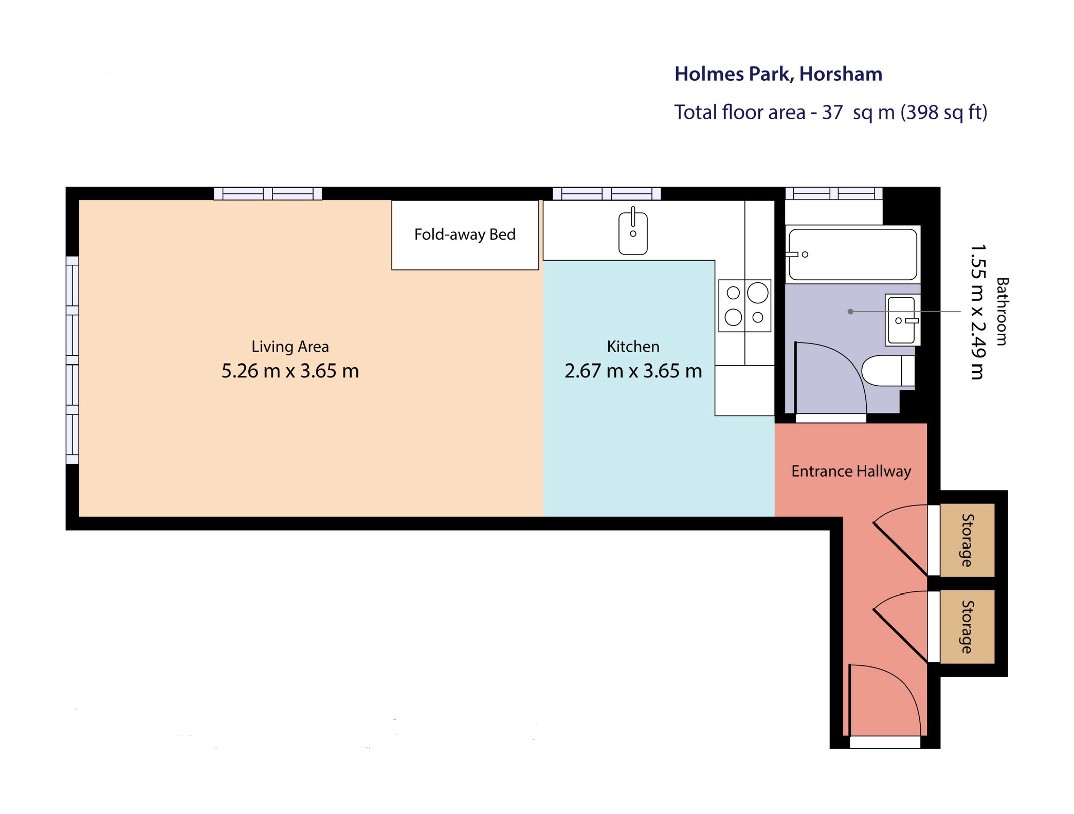 14 Holmes Park,, North Street, Horsham floorplan