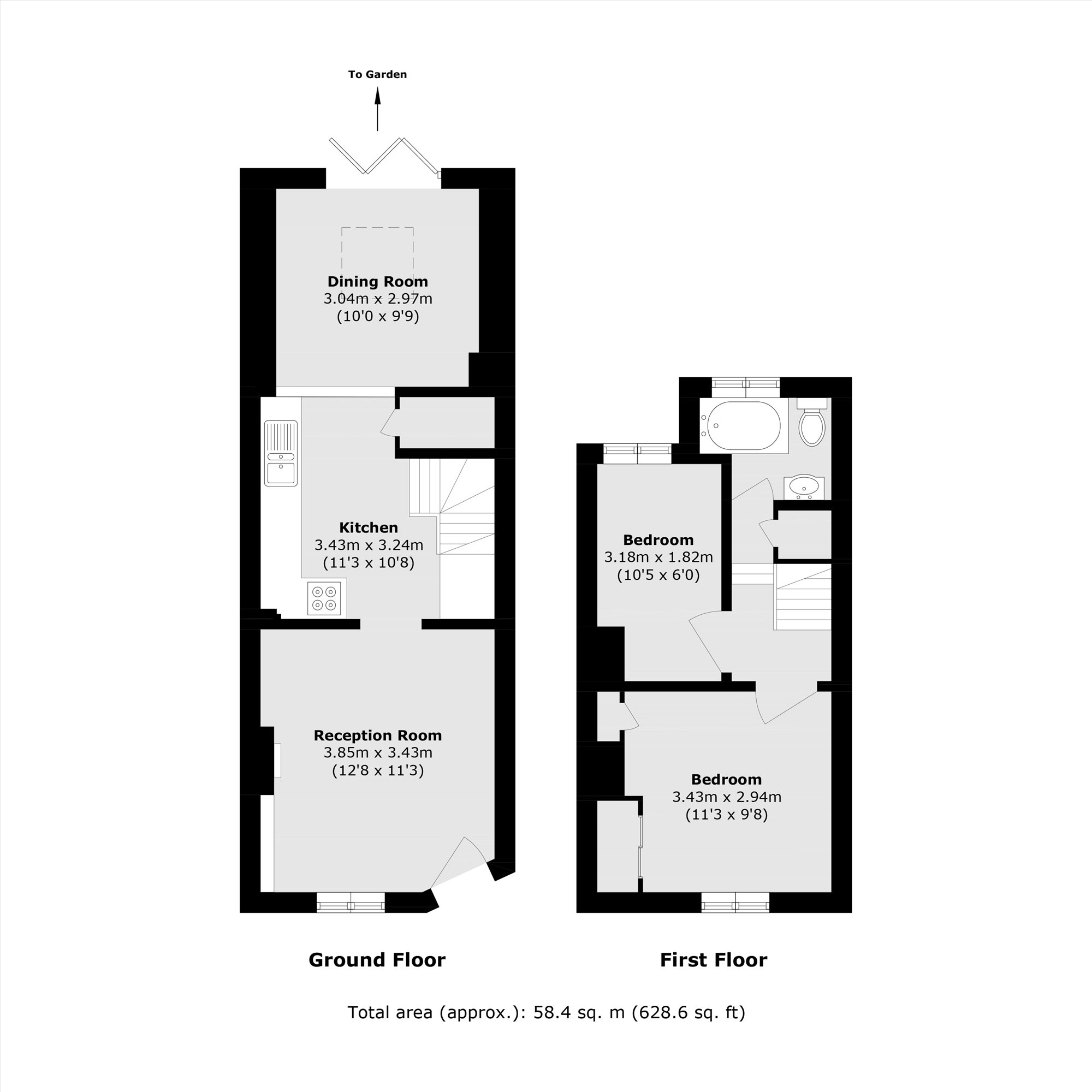 109, Cowick Road, London floorplan