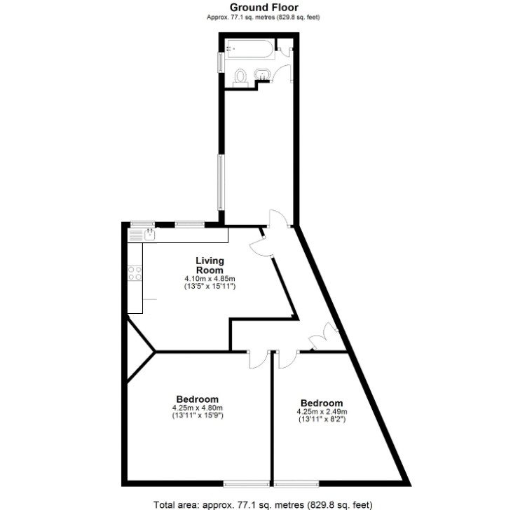 1b Chobham Road, Woking floorplan