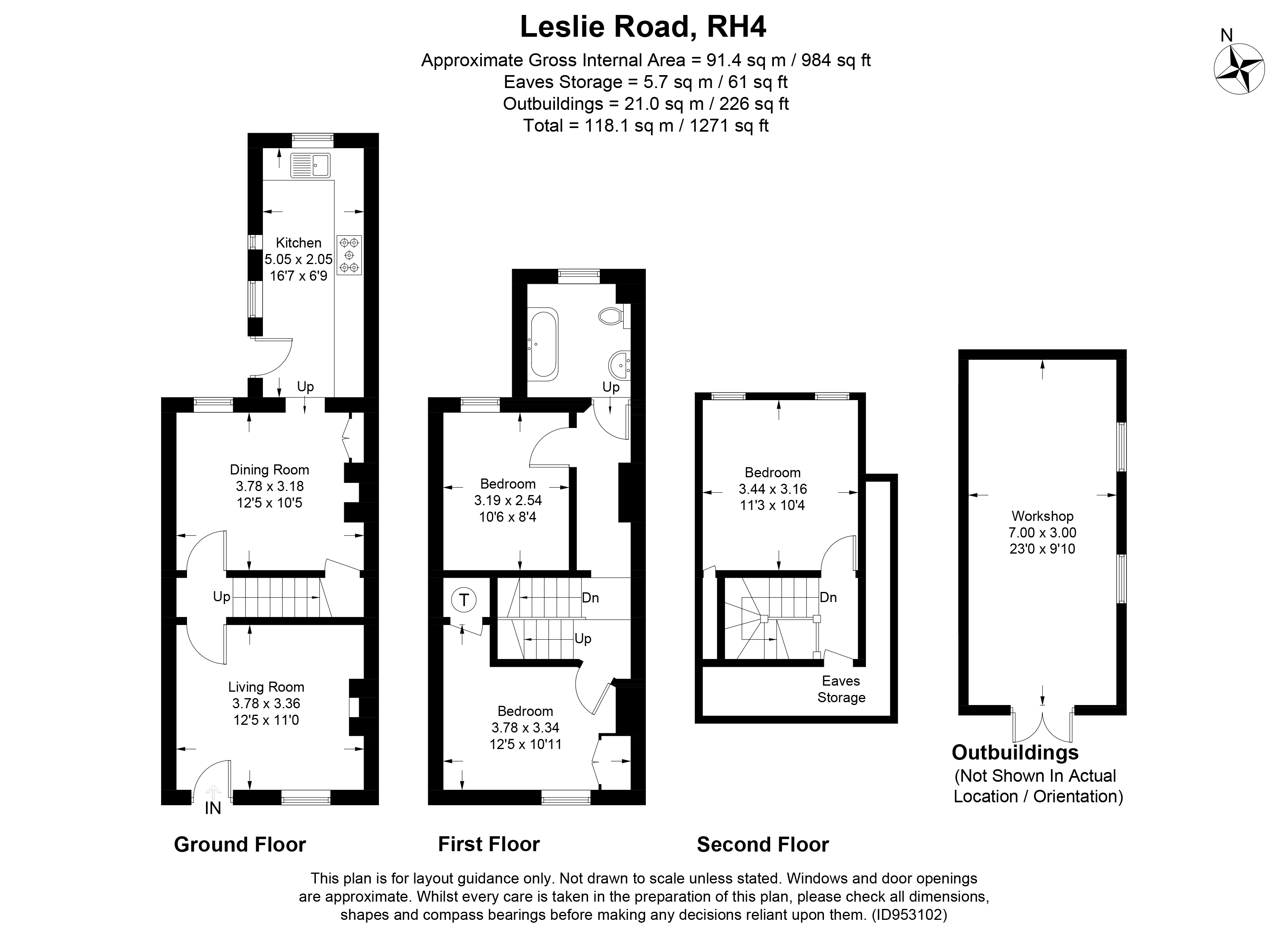 Leslie Road, Dorking RH4, 3 bedroom semidetached house for sale