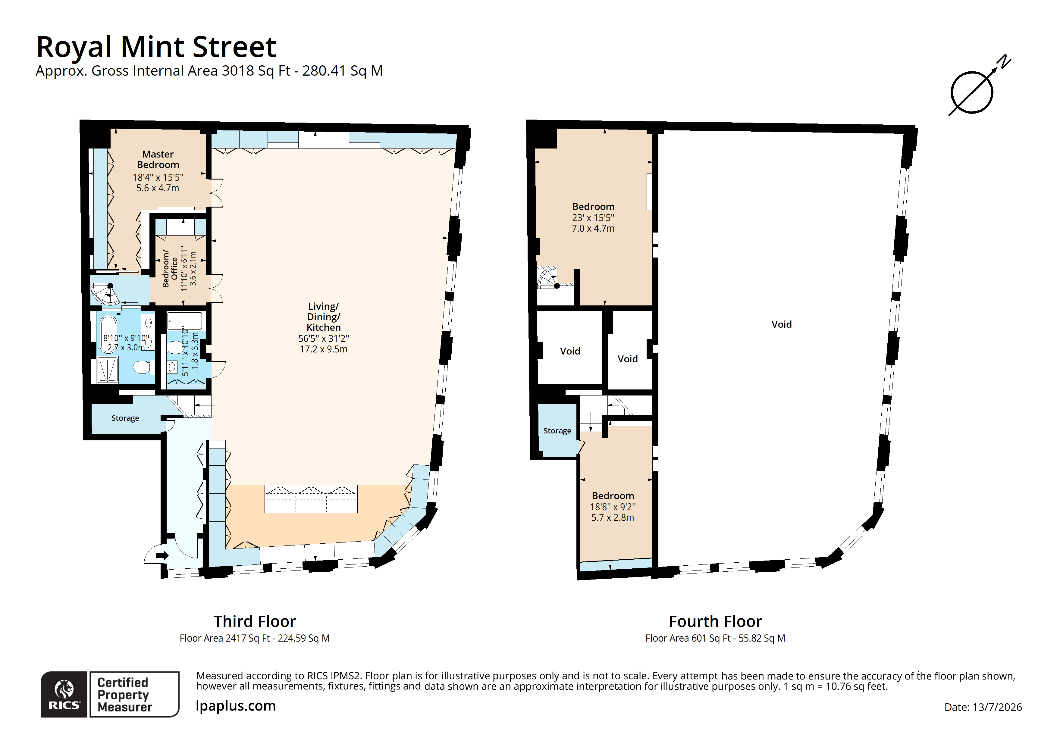 66, Royal Mint Street, London floorplan