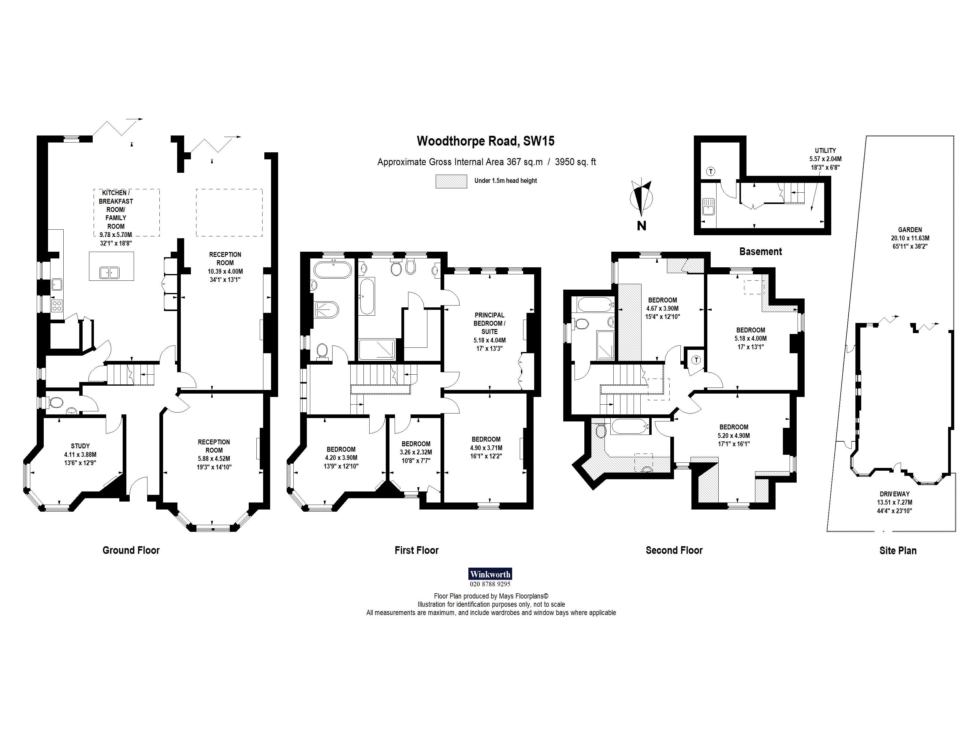 5, Woodthorpe Road, London floorplan