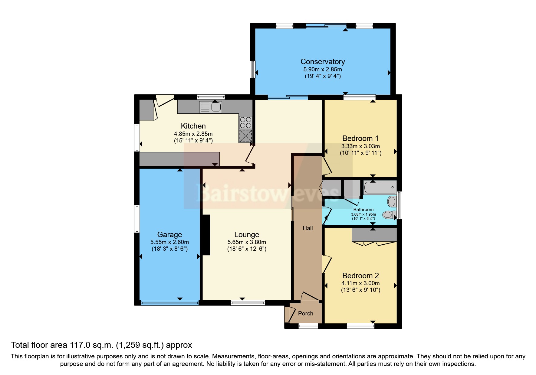 Oulton Close, North Hykeham, Lincoln, Lincolnshire LN6, 2 bedroom