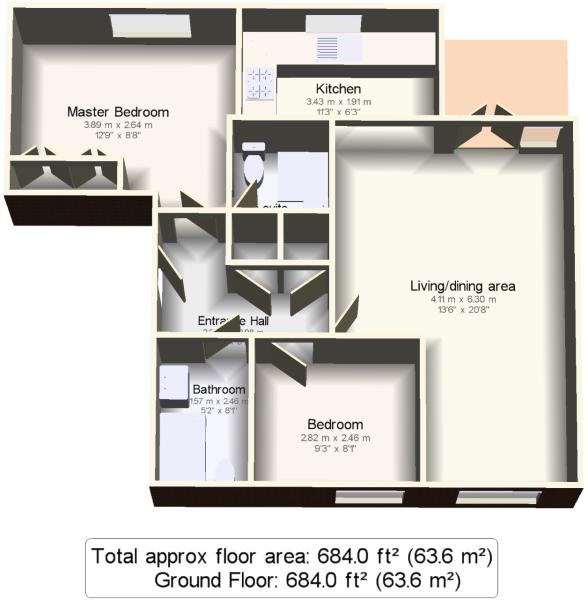 2 Bedrooms Flat to rent in Lockside Marina, Chelmsford CM2