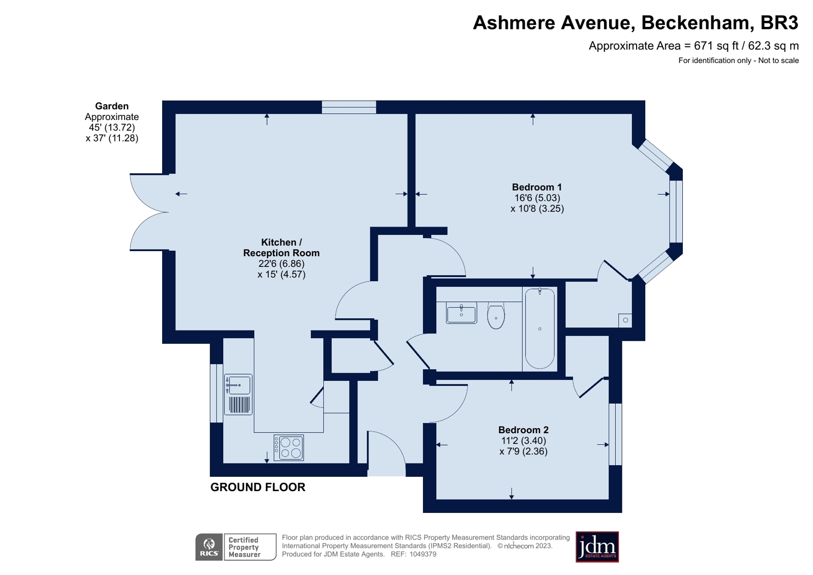 Ashmere Avenue, Beckenham BR3, 2 bedroom flat for sale 65945924