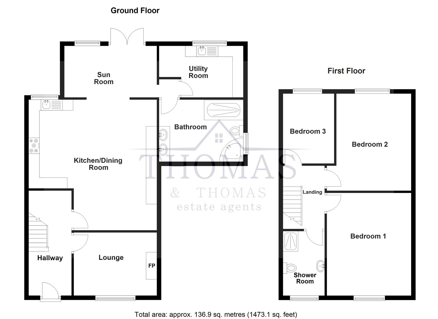 1, Heol Y Felin, Ammanford floorplan