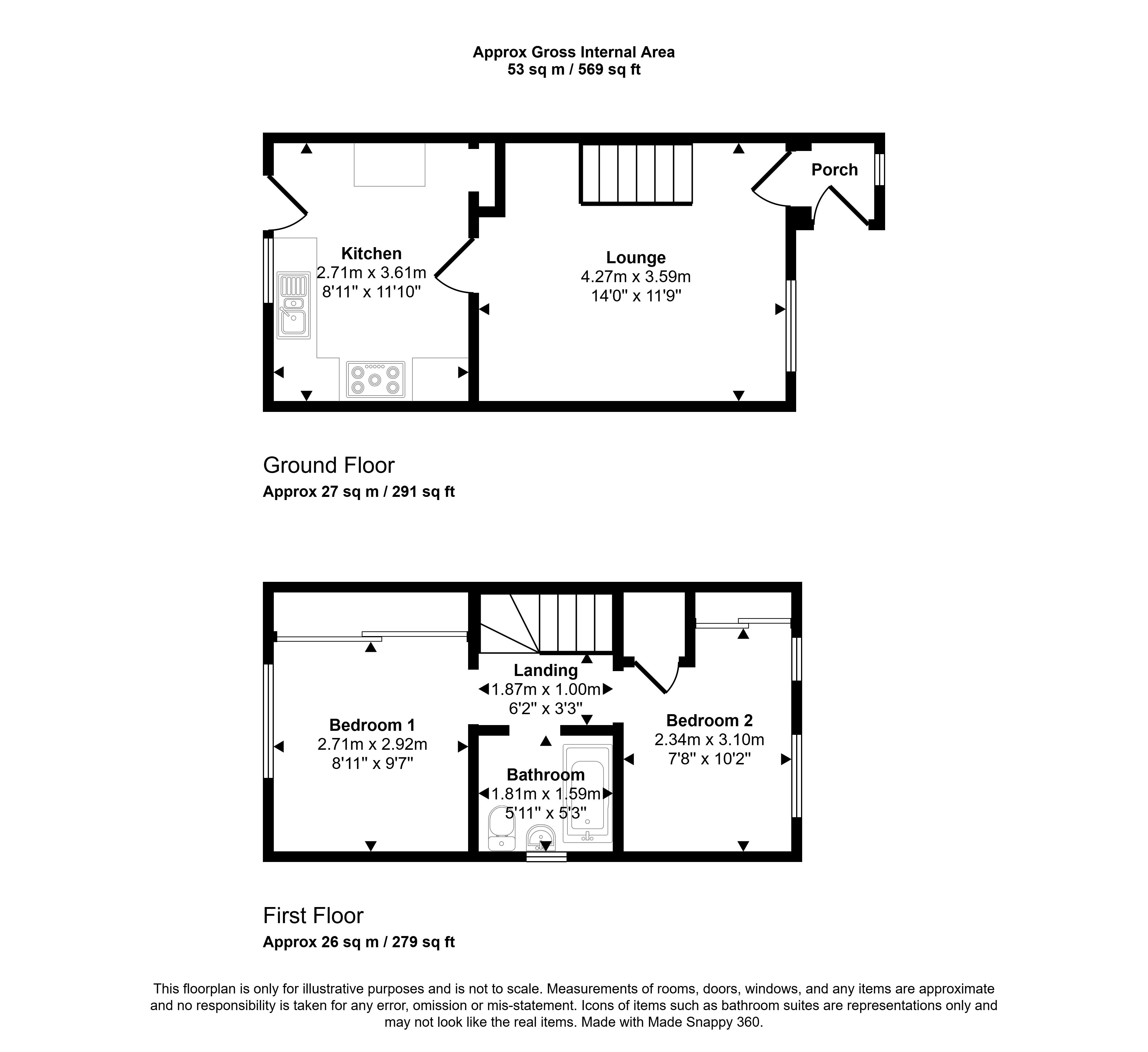 24, John Street, Saltburn-by-the-Sea floorplan