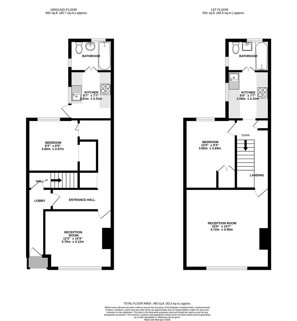 109 & 109A, Brentwood Road, Romford floorplan