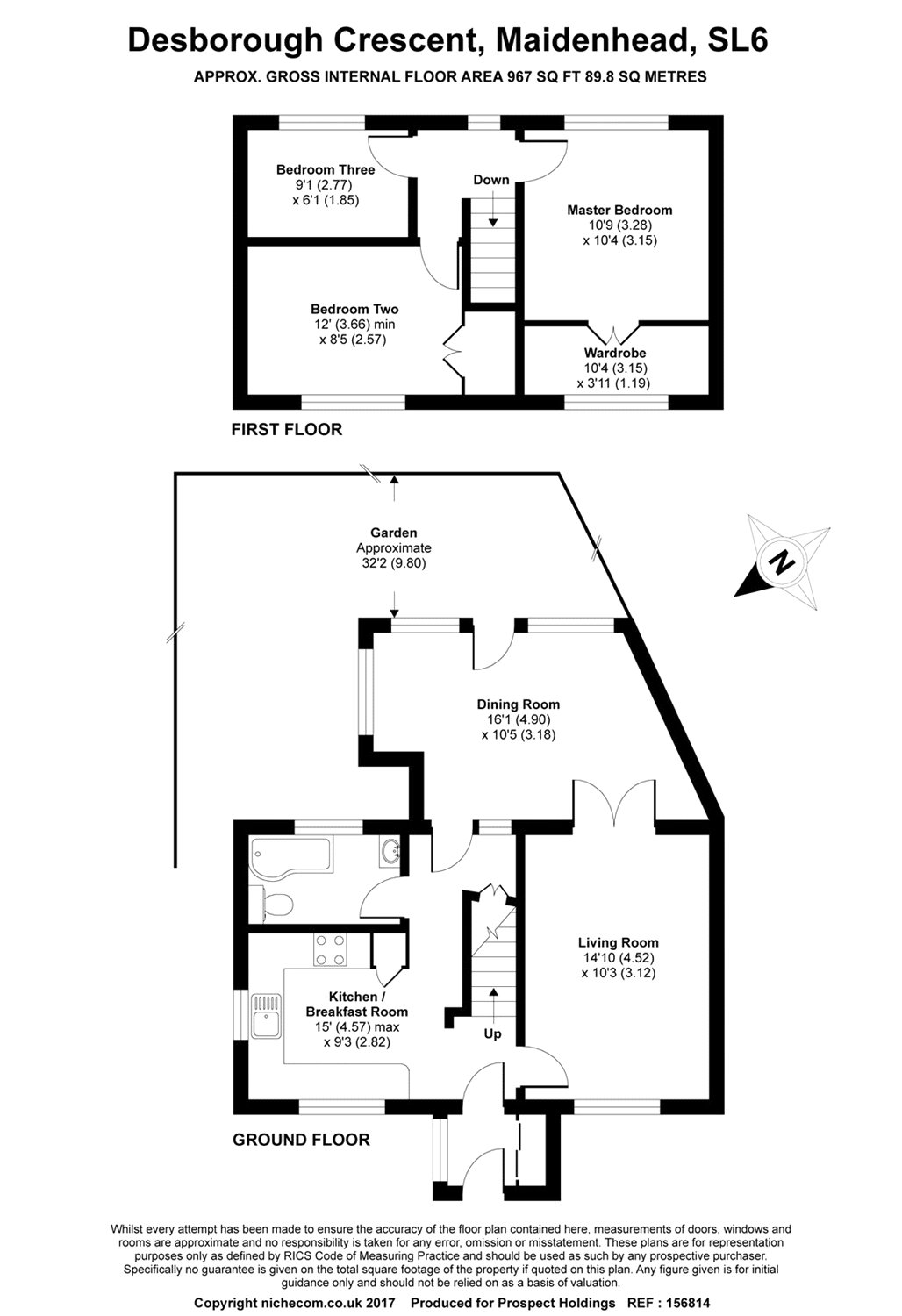 3 Bedrooms Semi-detached house for sale in Desborough Crescent, Maidenhead, Berkshire SL6