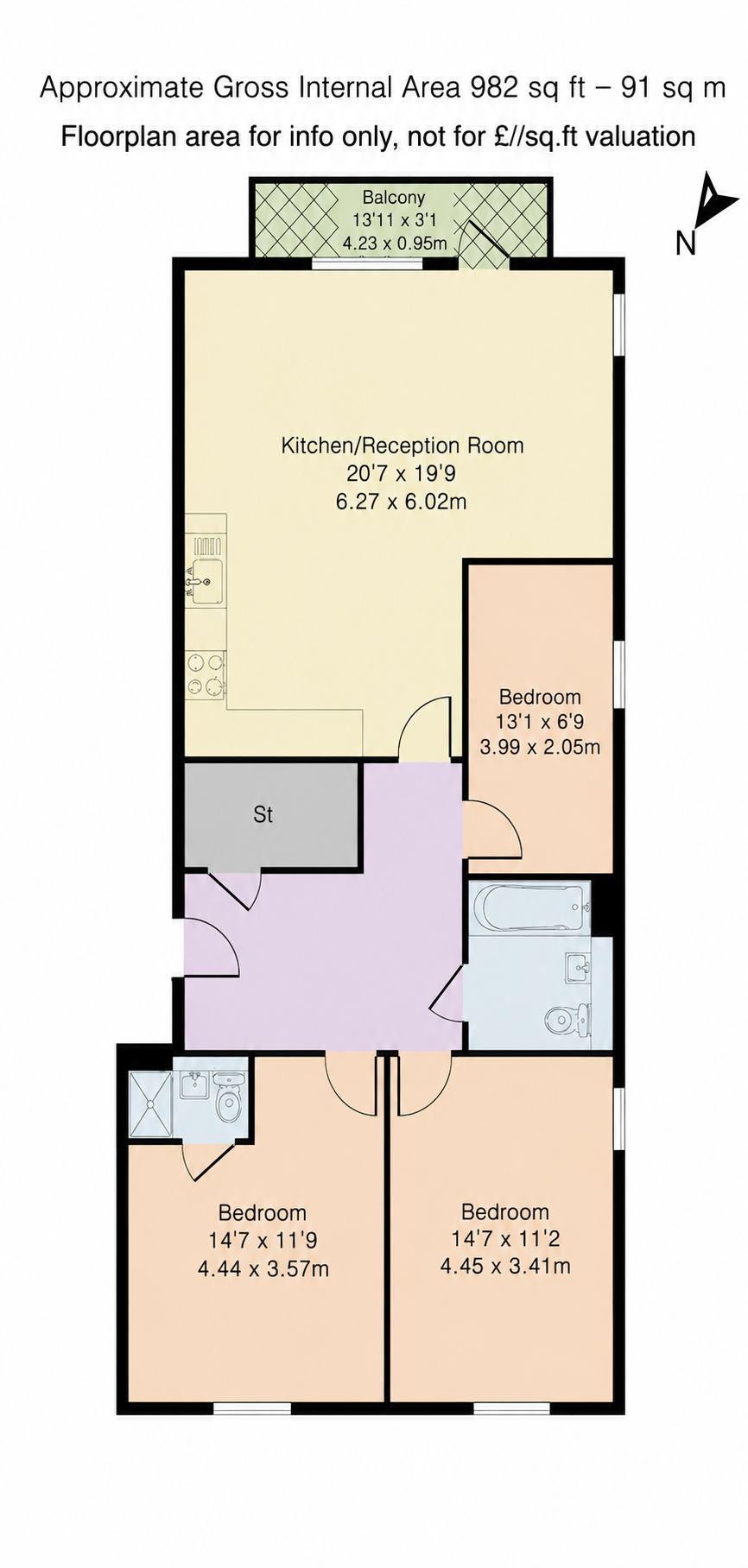 49 Wellington Street, Wellington Street, Woolwich floorplan