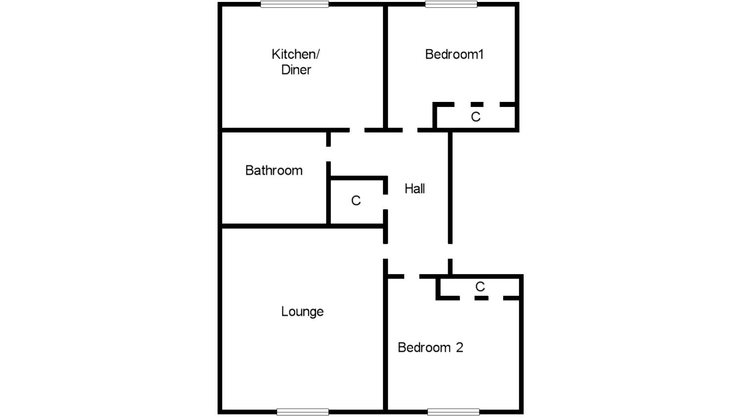 2 Bedrooms Flat for sale in Cromwell Road, Burntisland, Fife KY3