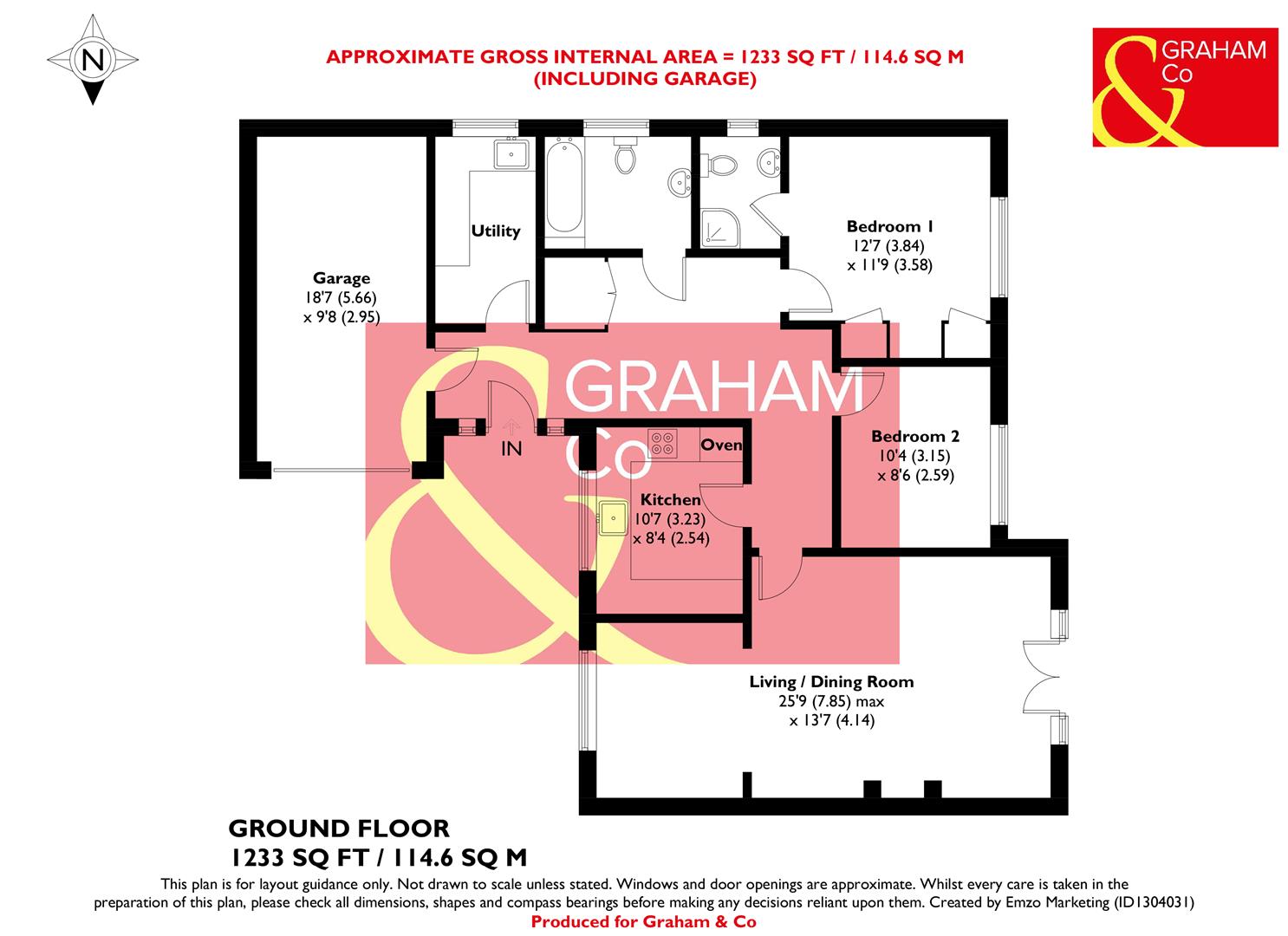 Annsted, Mead Hedges, Andover floorplan