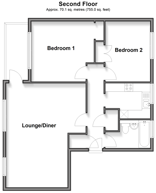 St. Flora's Road, Littlehampton floorplan