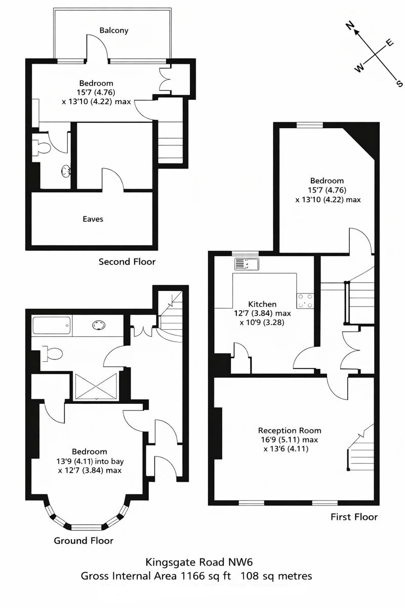 43, Kingsgate Road, London floorplan
