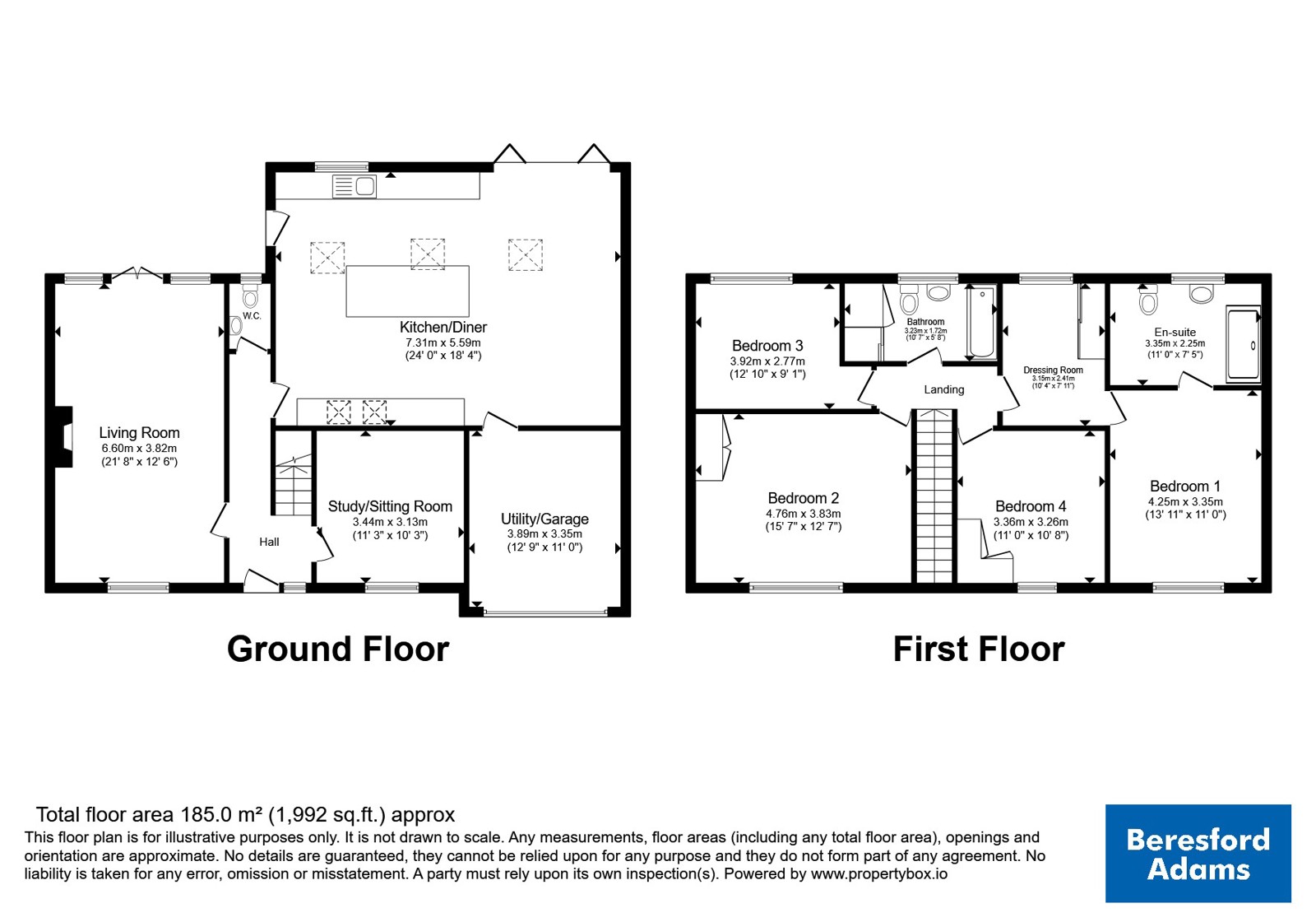 14, Dee Road, Cheshire floorplan