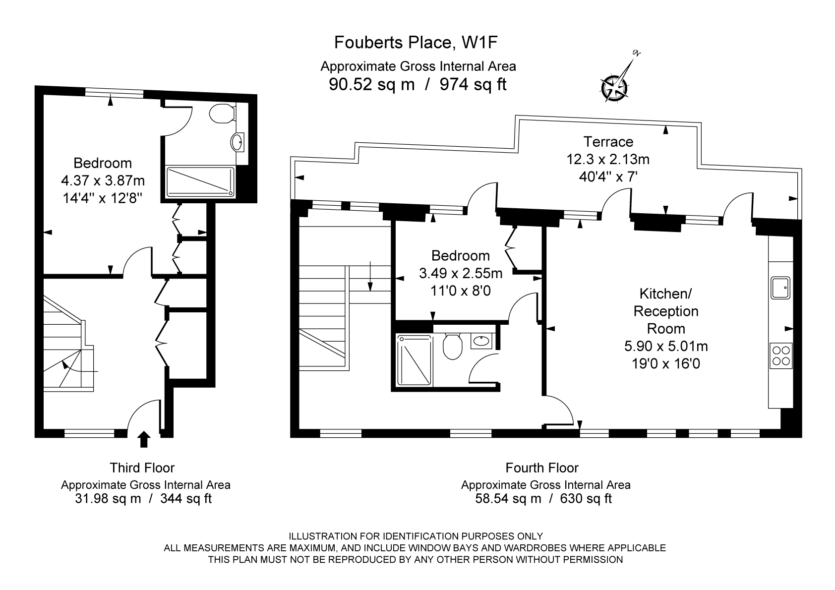 Flat 5, 18, Fouberts Place, London floorplan
