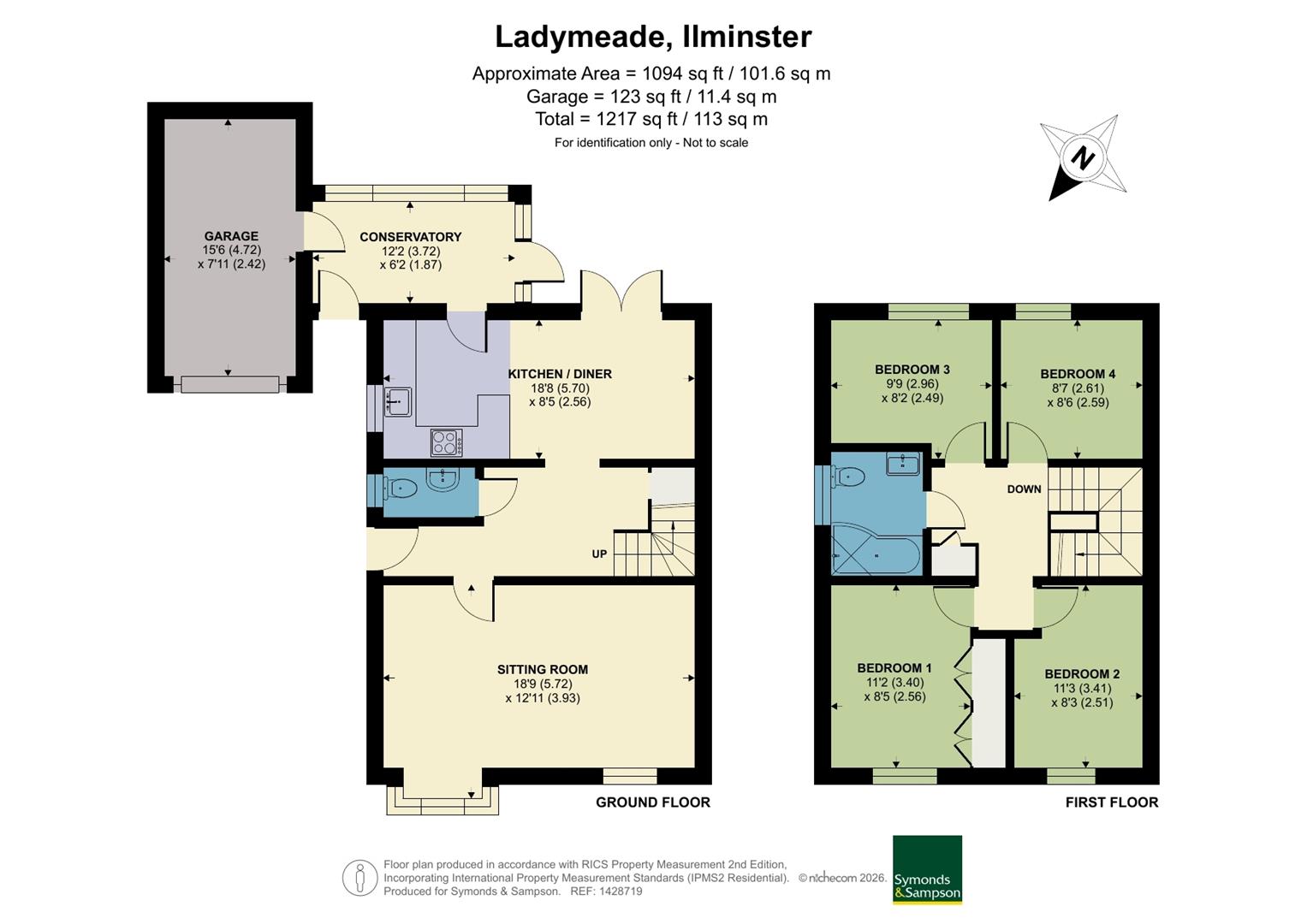 6, Ladymeade, Ilminster floorplan