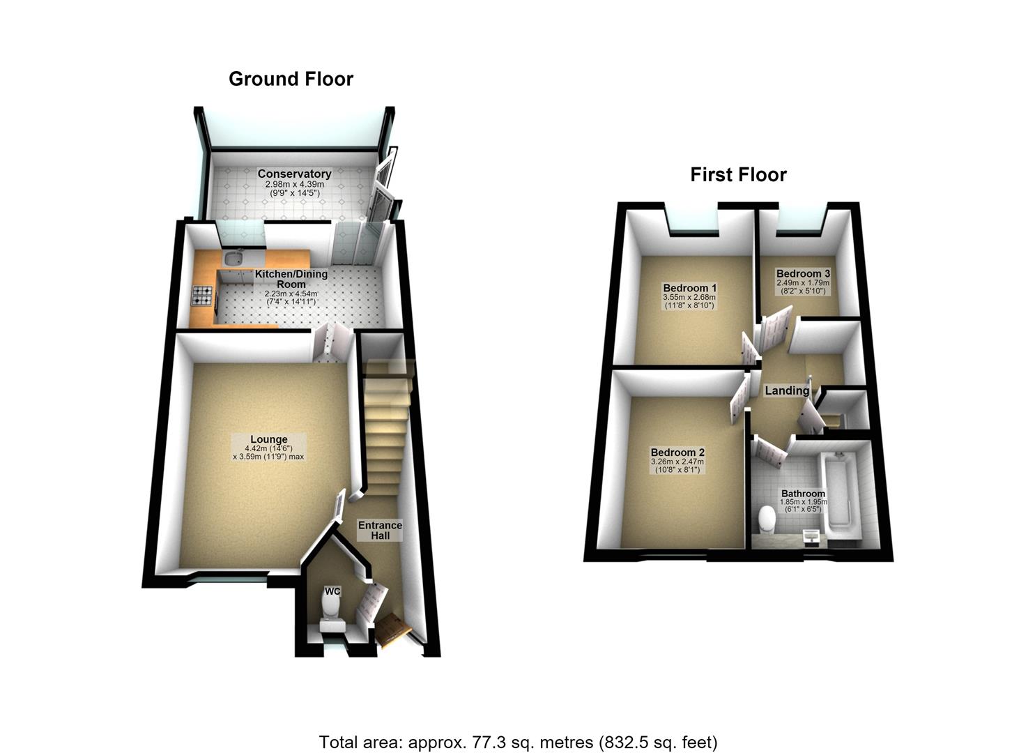 14, Town Close View, Leeds floorplan