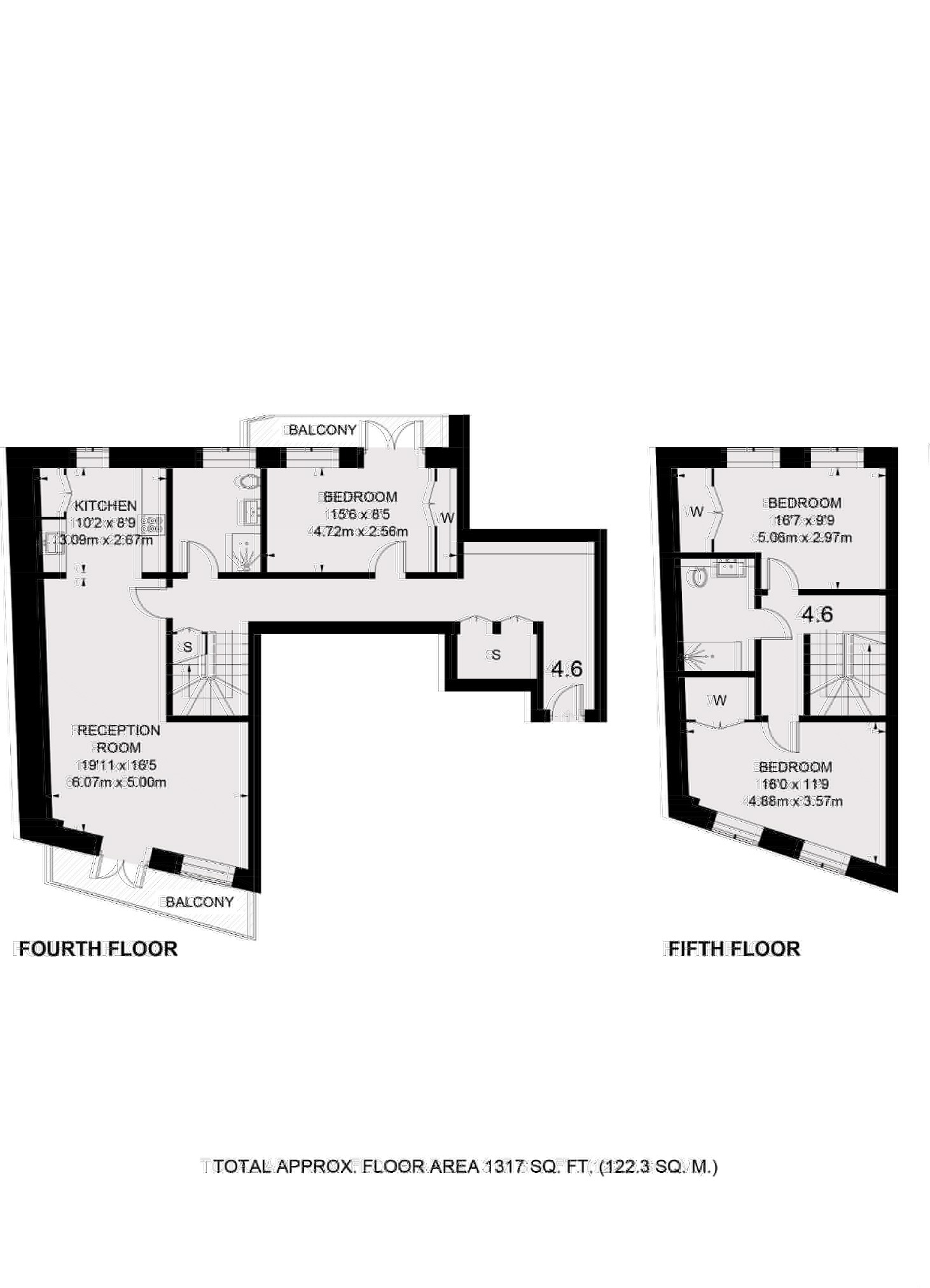 Apartment 4.6, 2, Hobhouse Court, London floorplan