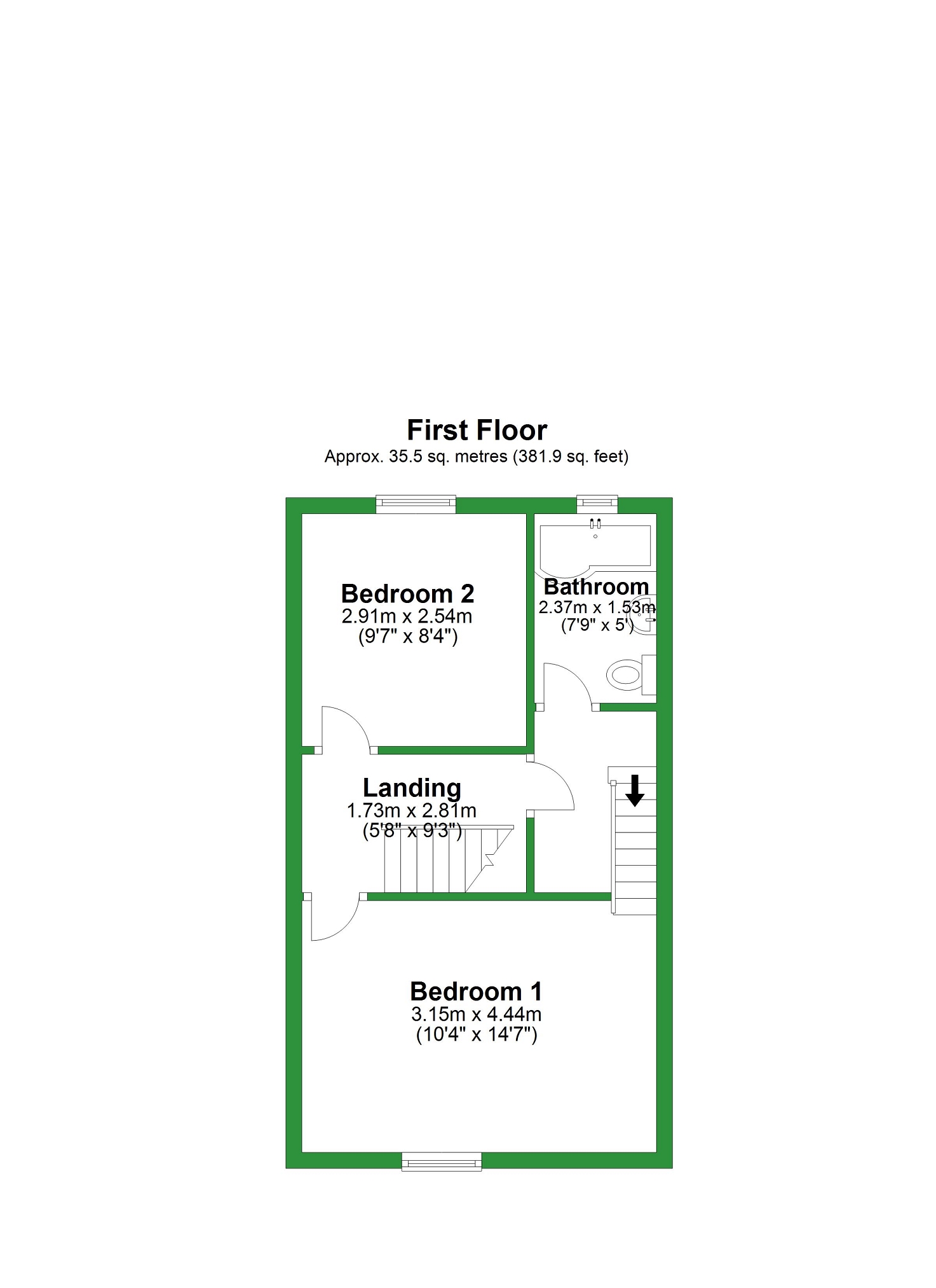 Russell Terrace, Padiham, Lancashire. BB12, 2 bedroom end terrace house