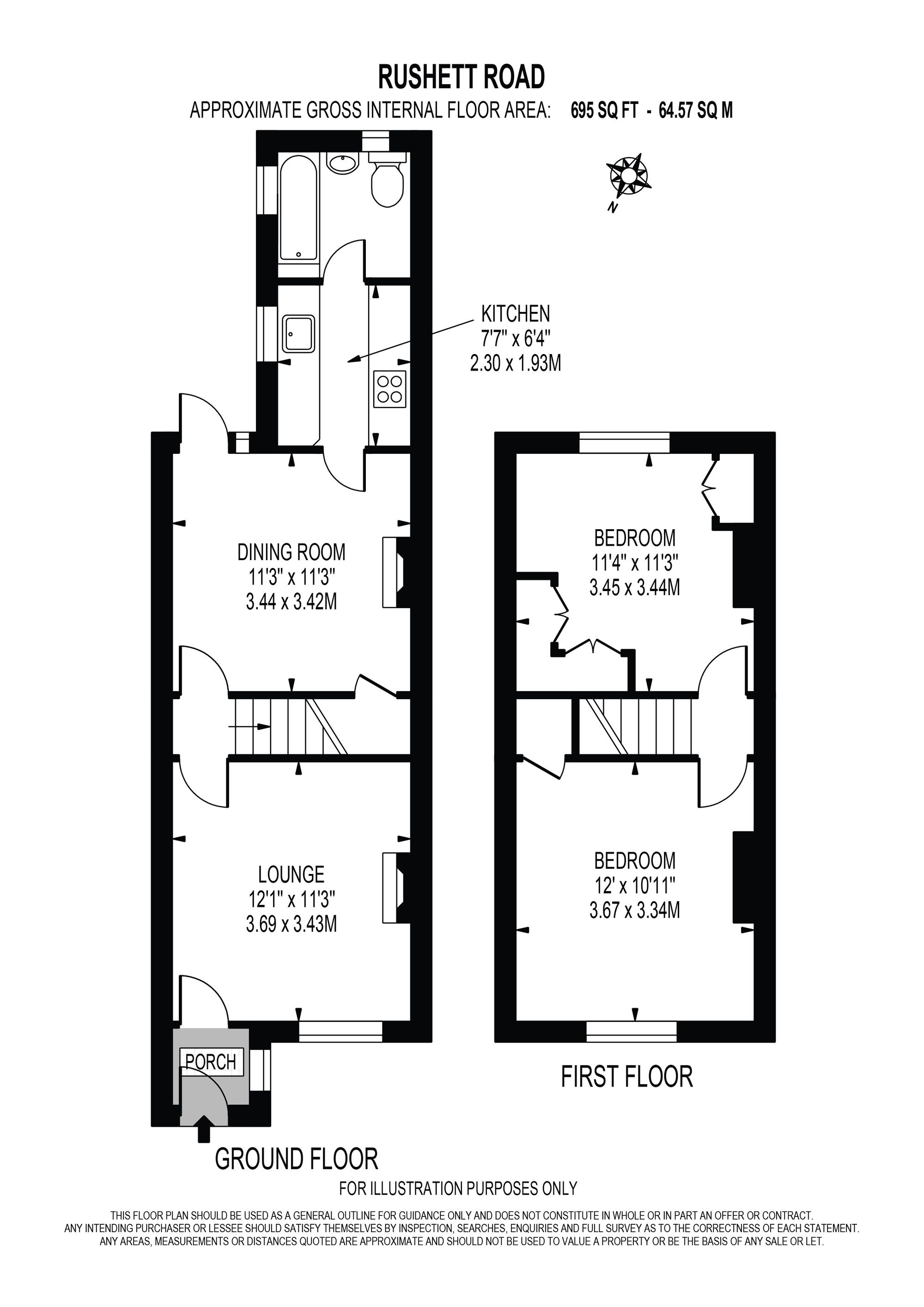 11 Rushett Road, Thames Ditton floorplan