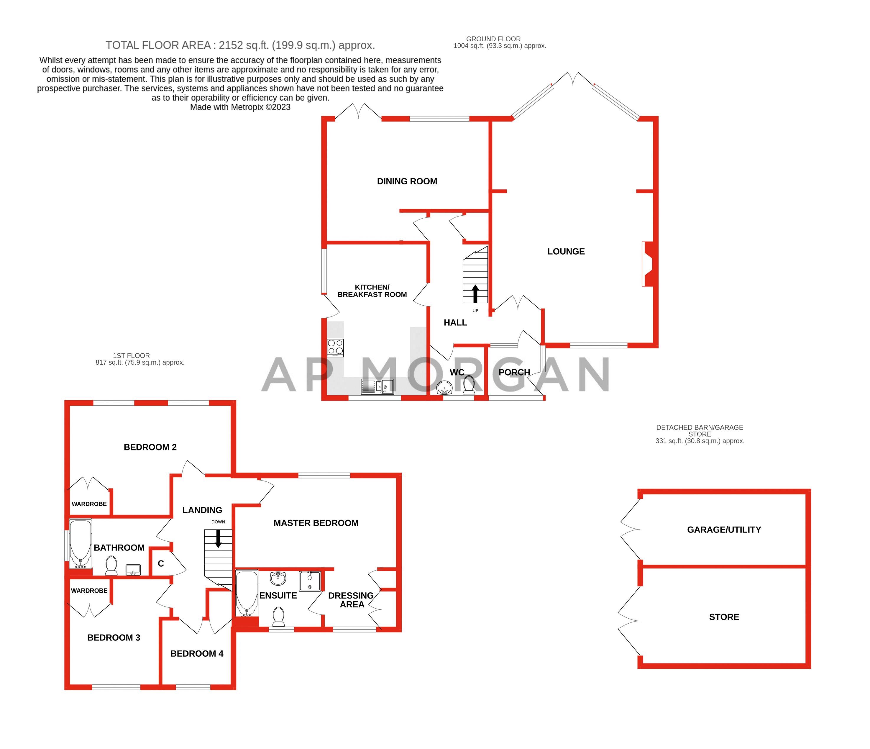 Church Street, Wyre Piddle, Pershore WR10, 4 bedroom detached house for