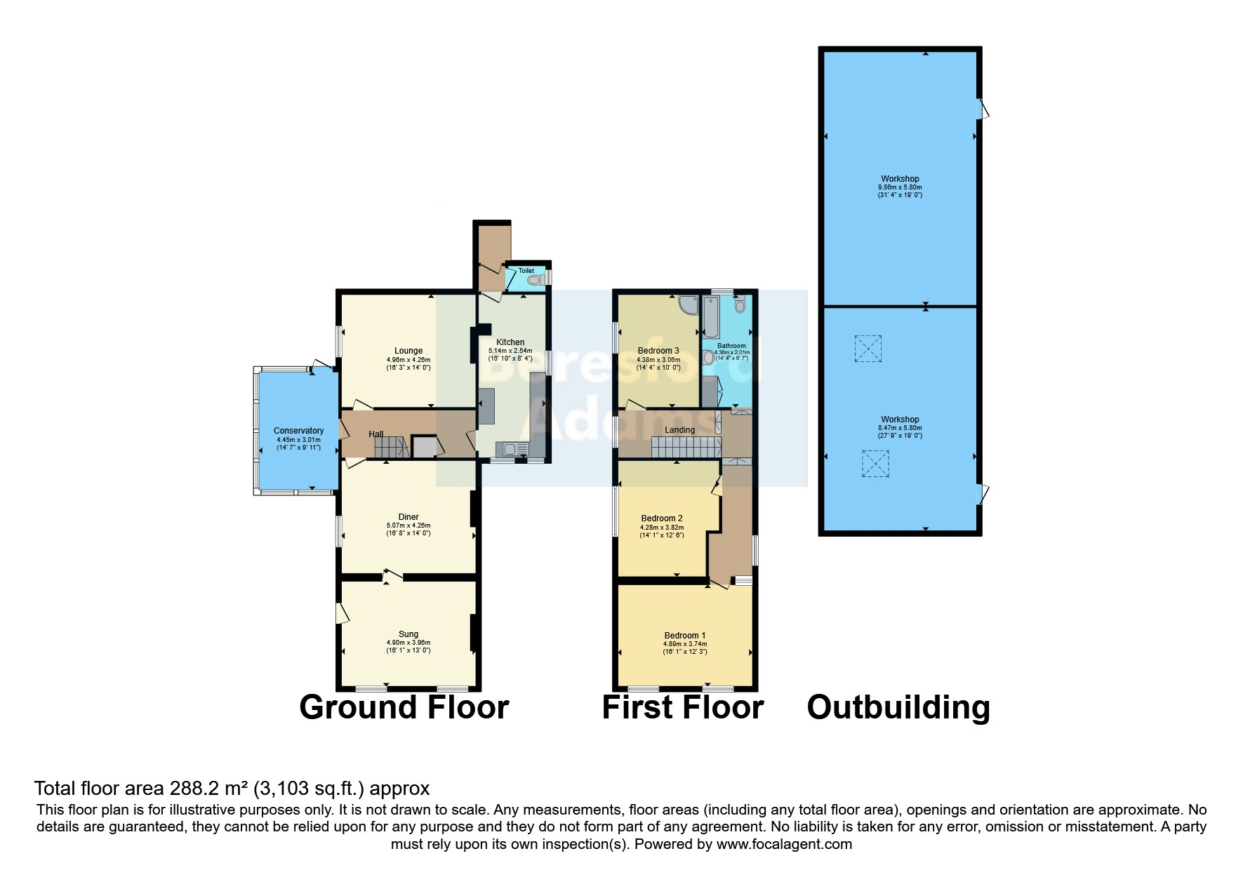 Red Lion Farmhouse,, Llanllechid, Gwynedd floorplan