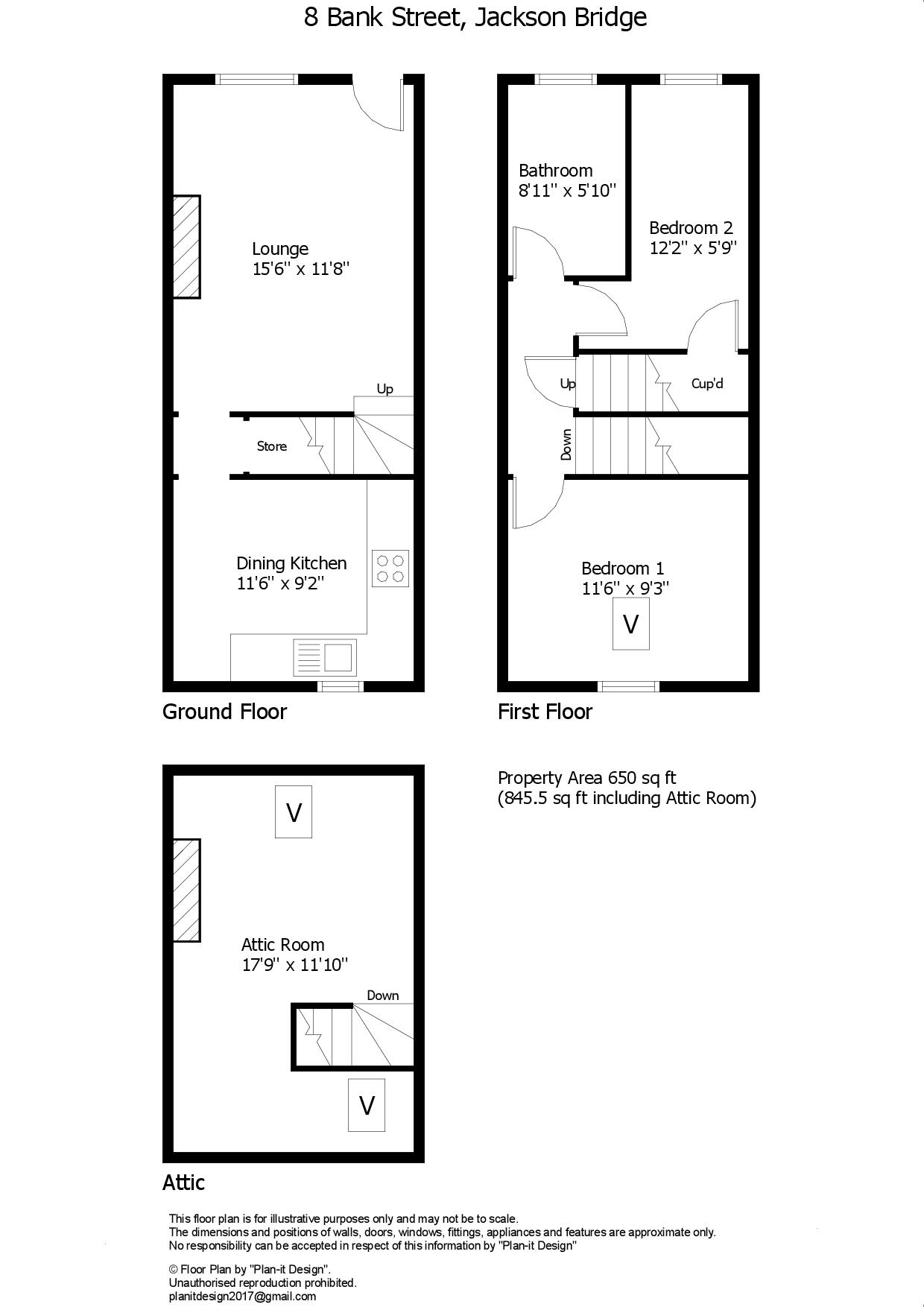 8, Bank Street, Holmfirth floorplan