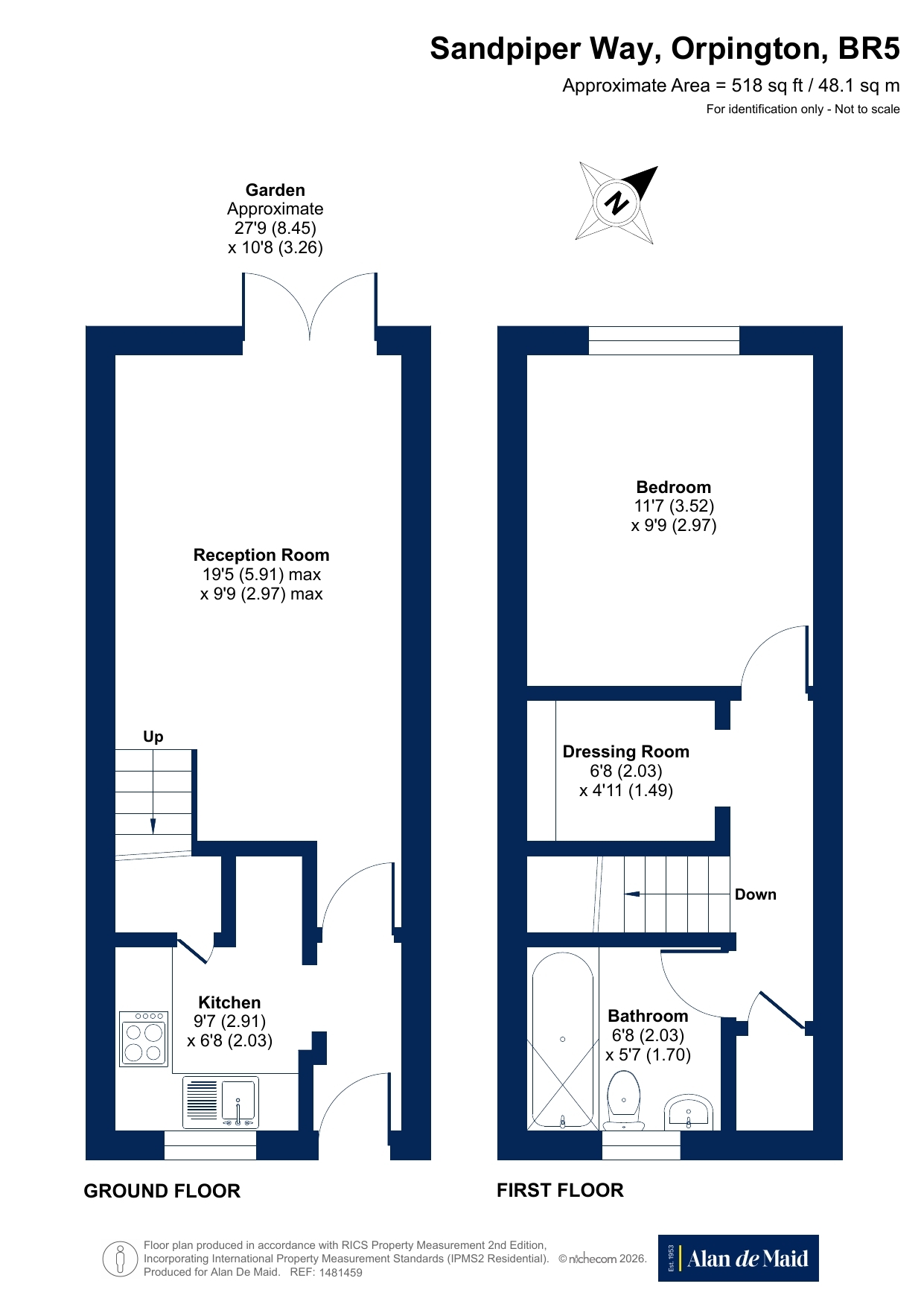 76, Sandpiper Way, Orpington floorplan