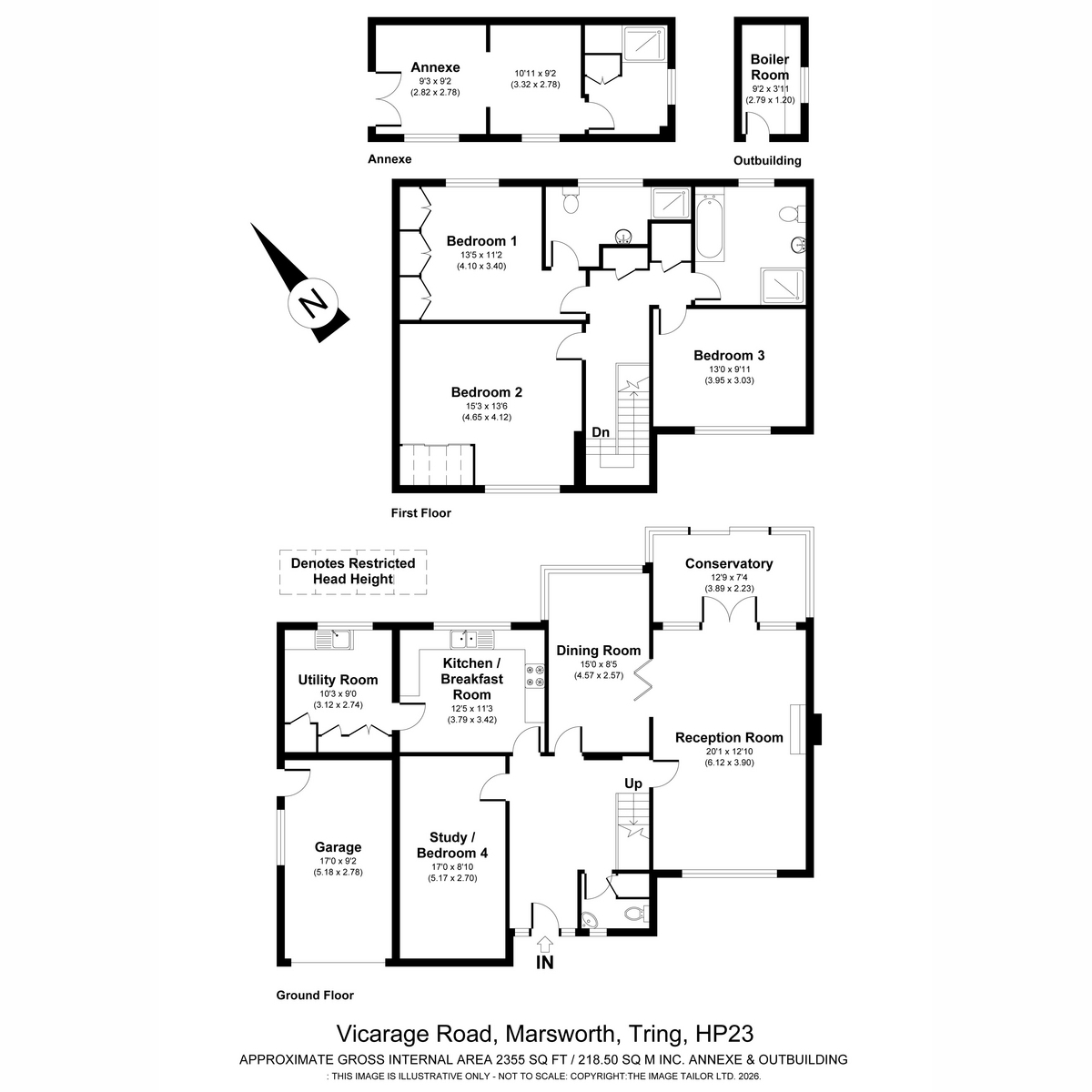Merrivale, Vicarage Road, Tring floorplan