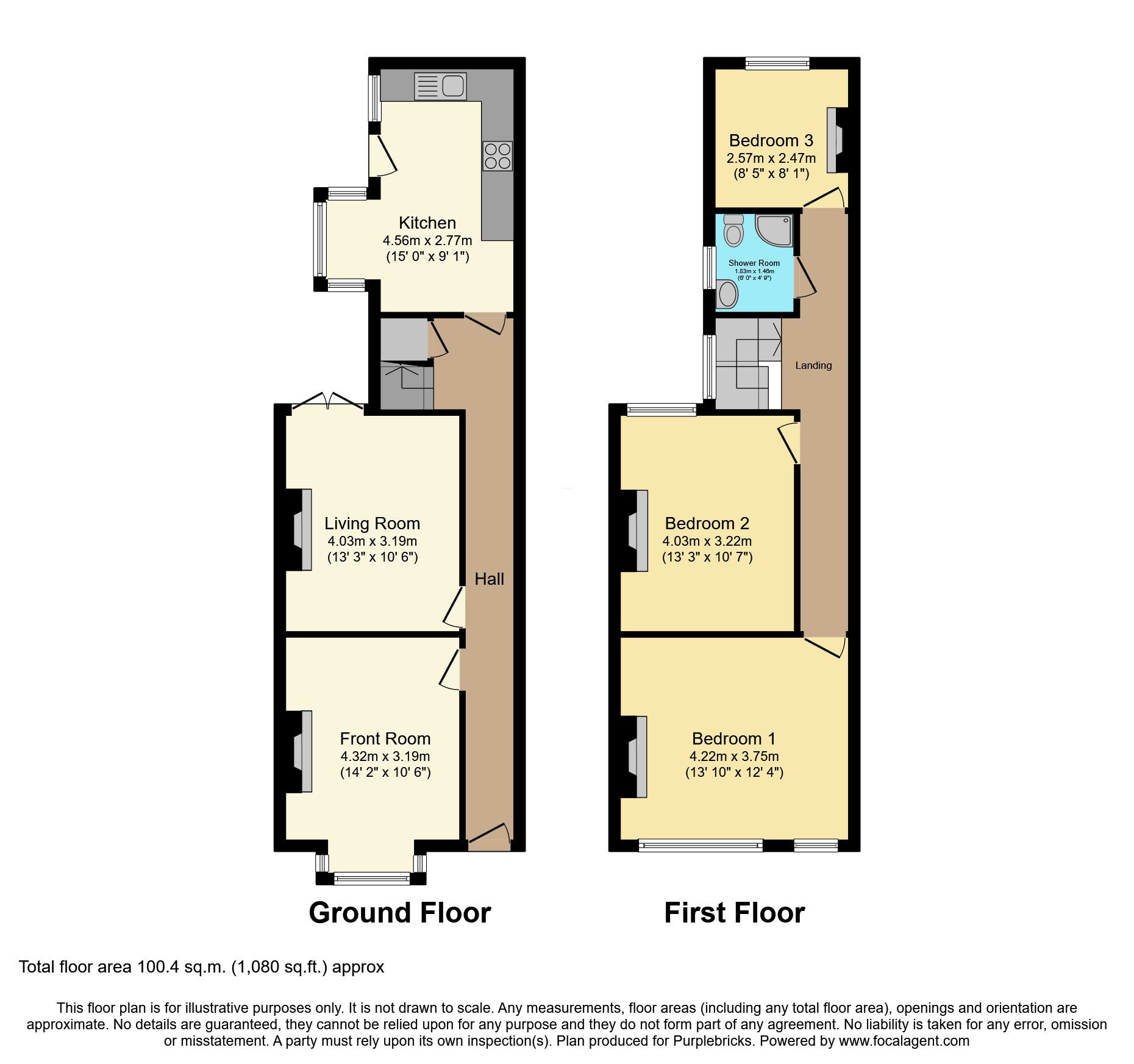 535, Warwick Road, Birmingham floorplan