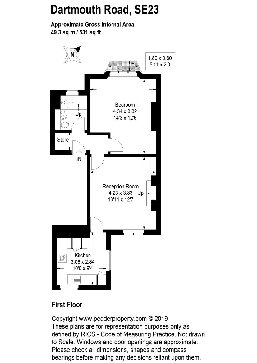1 Bedrooms Flat for sale in Dartmouth Road, Forest Hill, London SE23