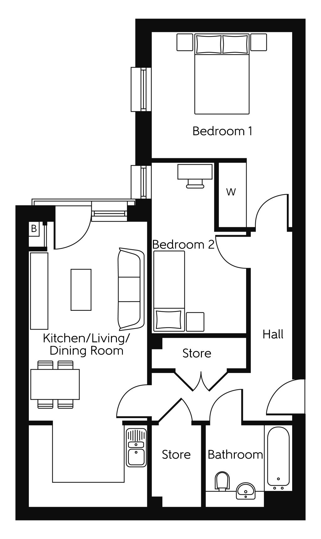 27, 9 Liberty Court, Greenhithe floorplan