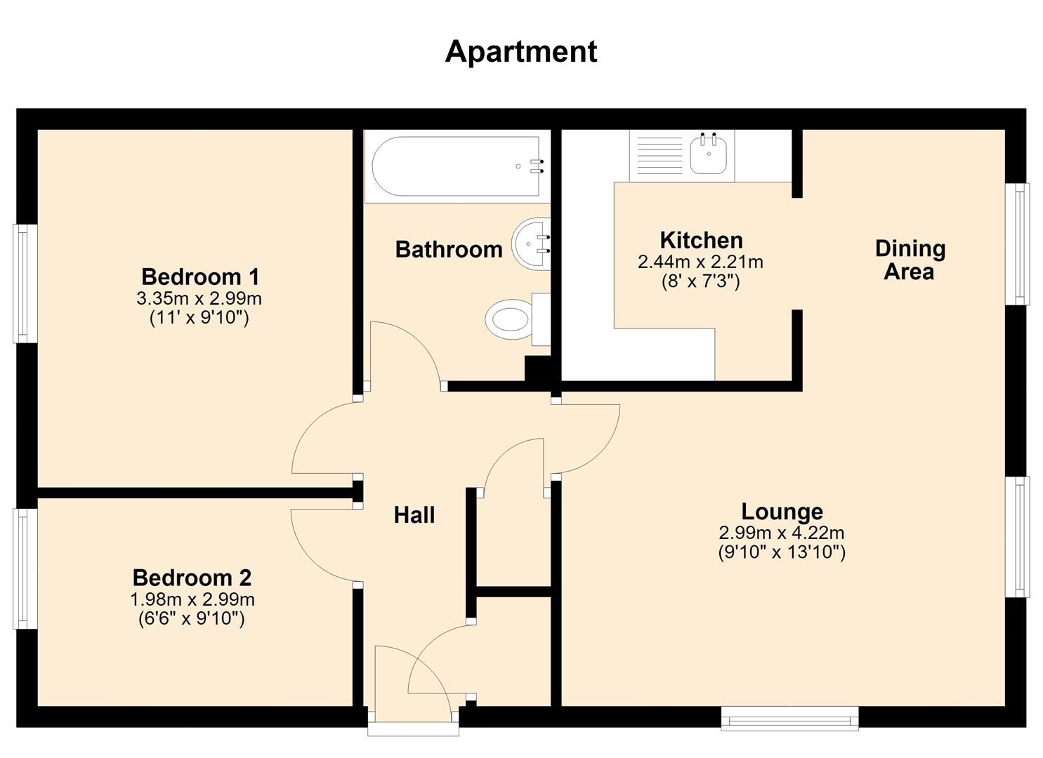 10, Mallyan Close, Hull floorplan