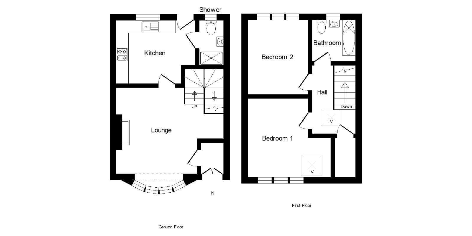 2 Bedrooms Terraced house for sale in Rosebank, Carluke, South Lanarkshire ML8