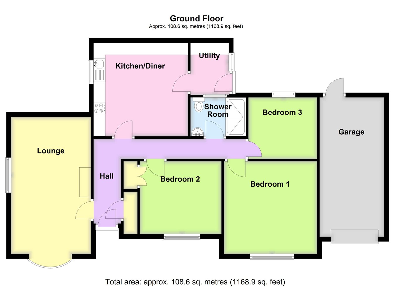 37, Woodville Gardens West, Boston floorplan