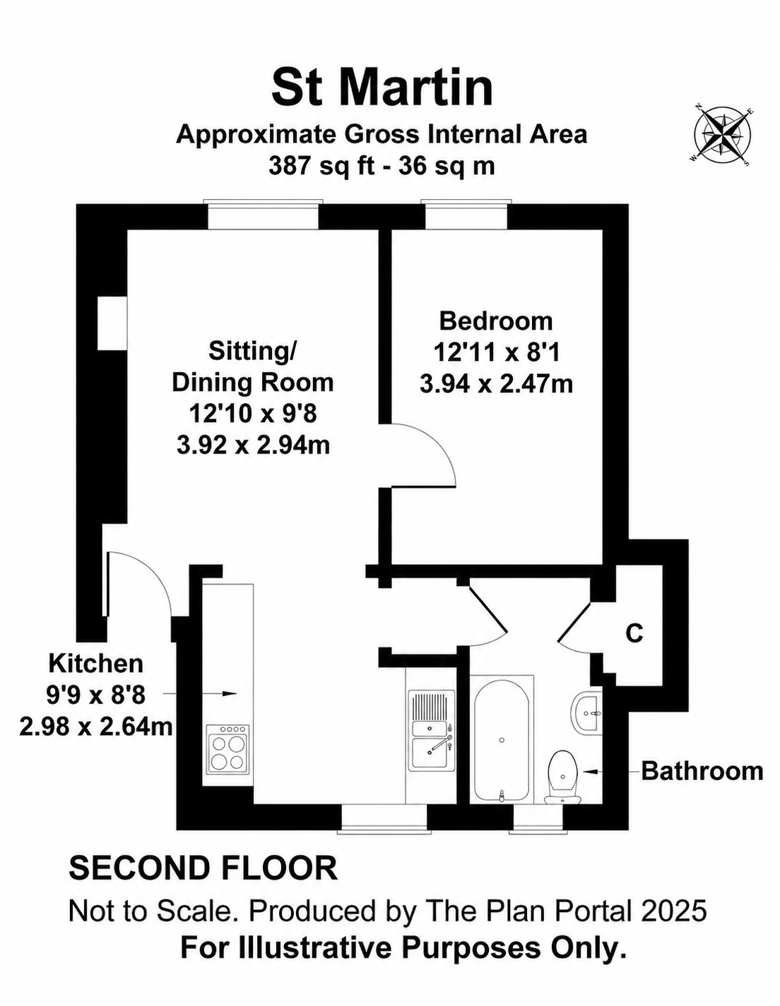 6 St. Martin, Tunbridge Wells floorplan