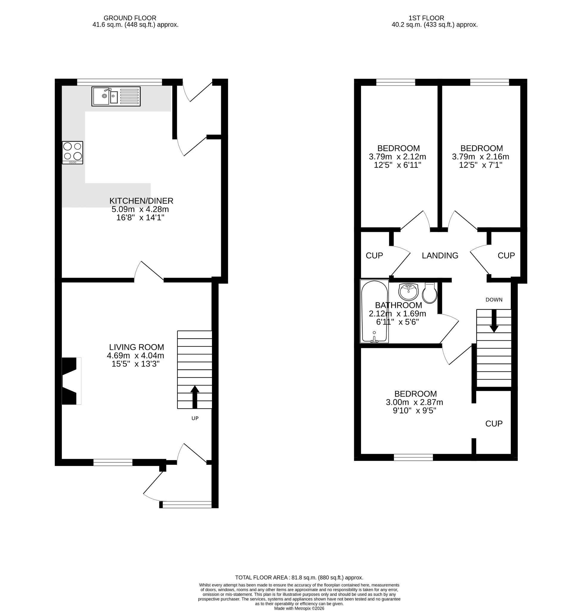4 Garris Cottages, Gulval, Cornwall floorplan