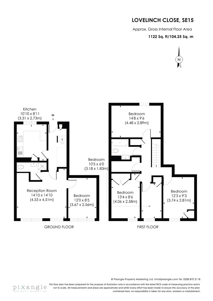 Flat 8, Lullingstone House, 17, Lovelinch Close, London floorplan