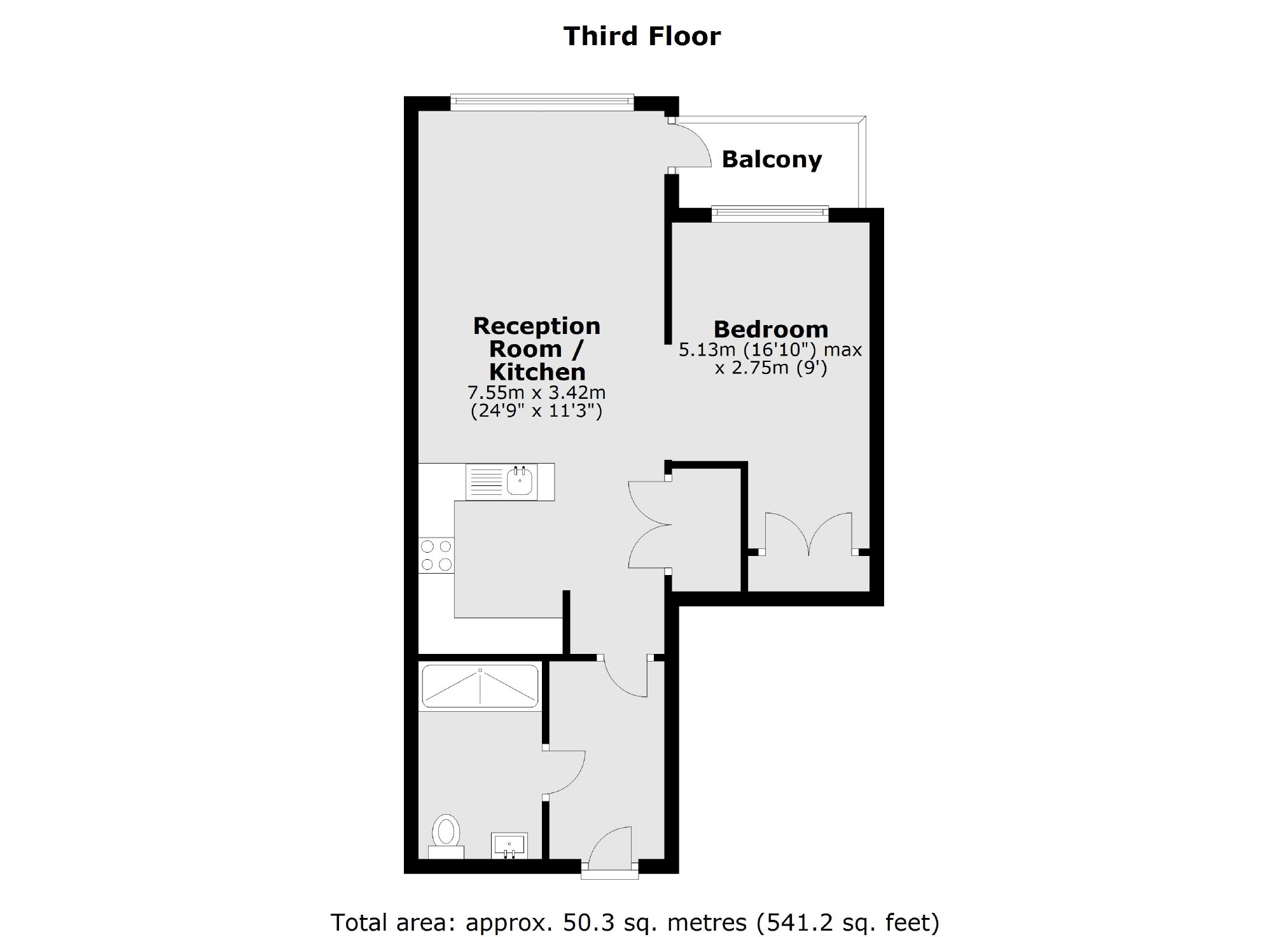 Flat 19, Emerson Court, 2A, Rodney Street, London floorplan