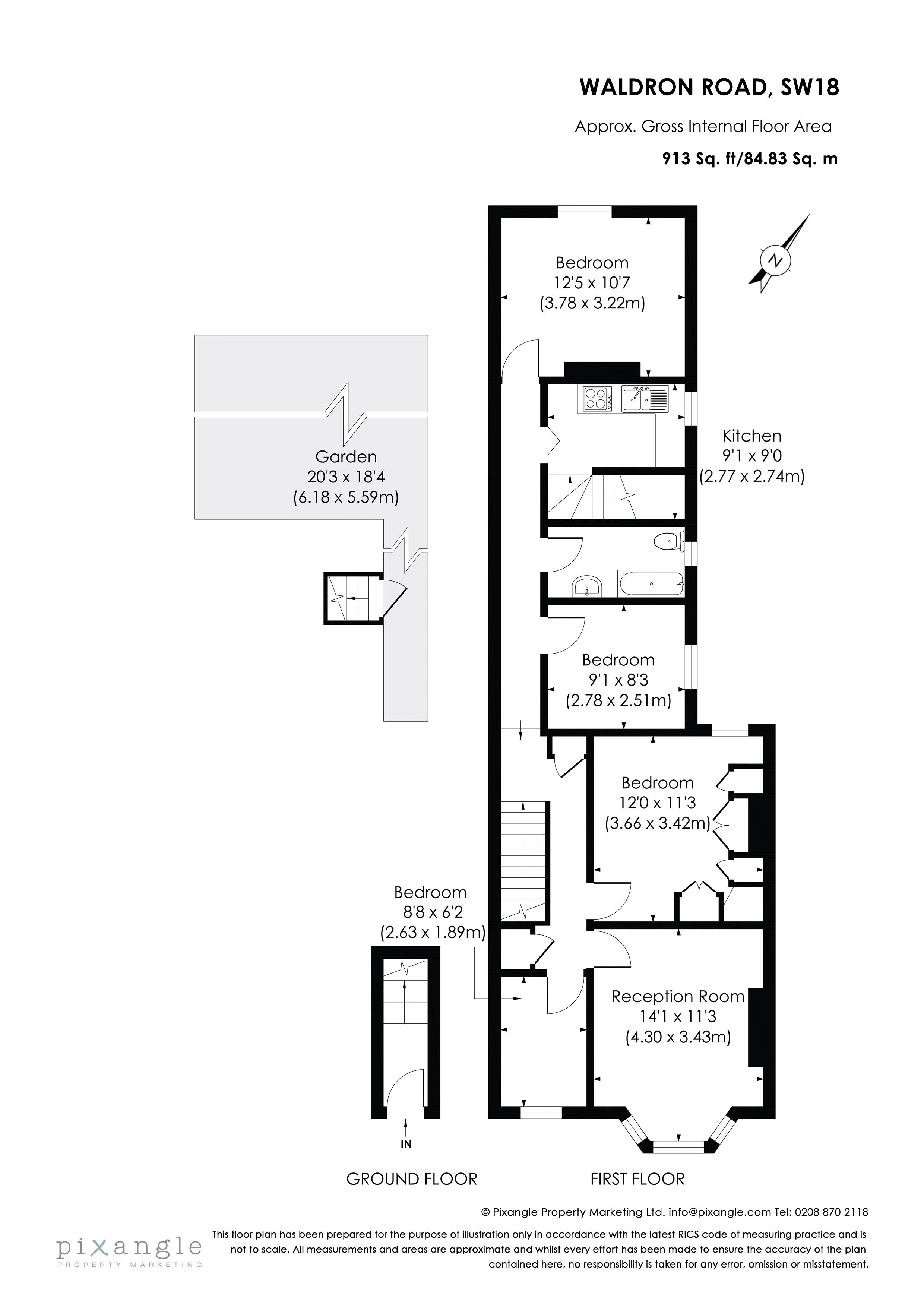 15a, Waldron Road, London floorplan