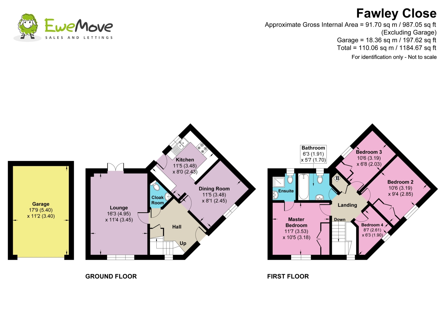 3, FAWLEY CLOSE, SWINDON floorplan