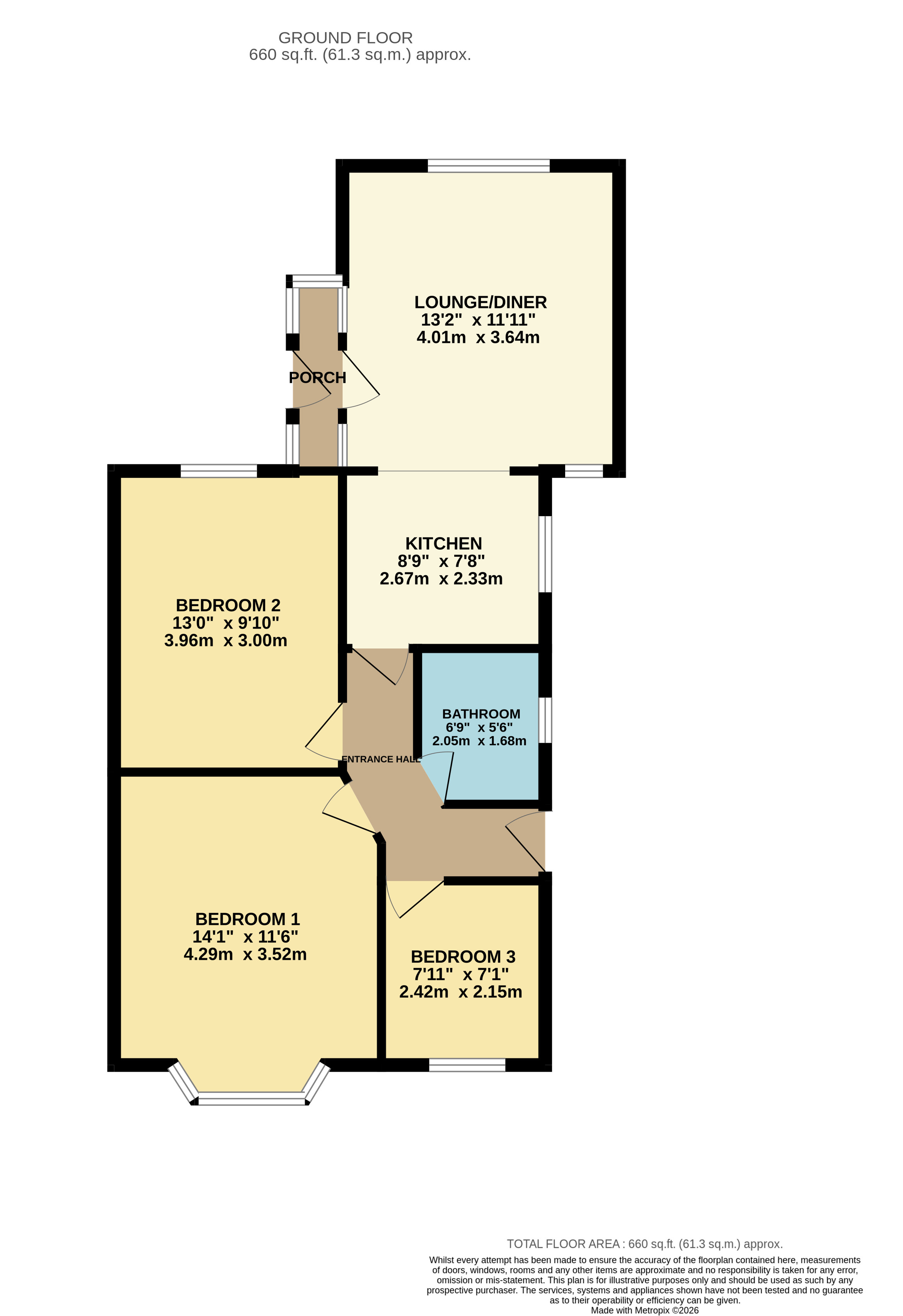 7, Albany Road, Blackburn floorplan