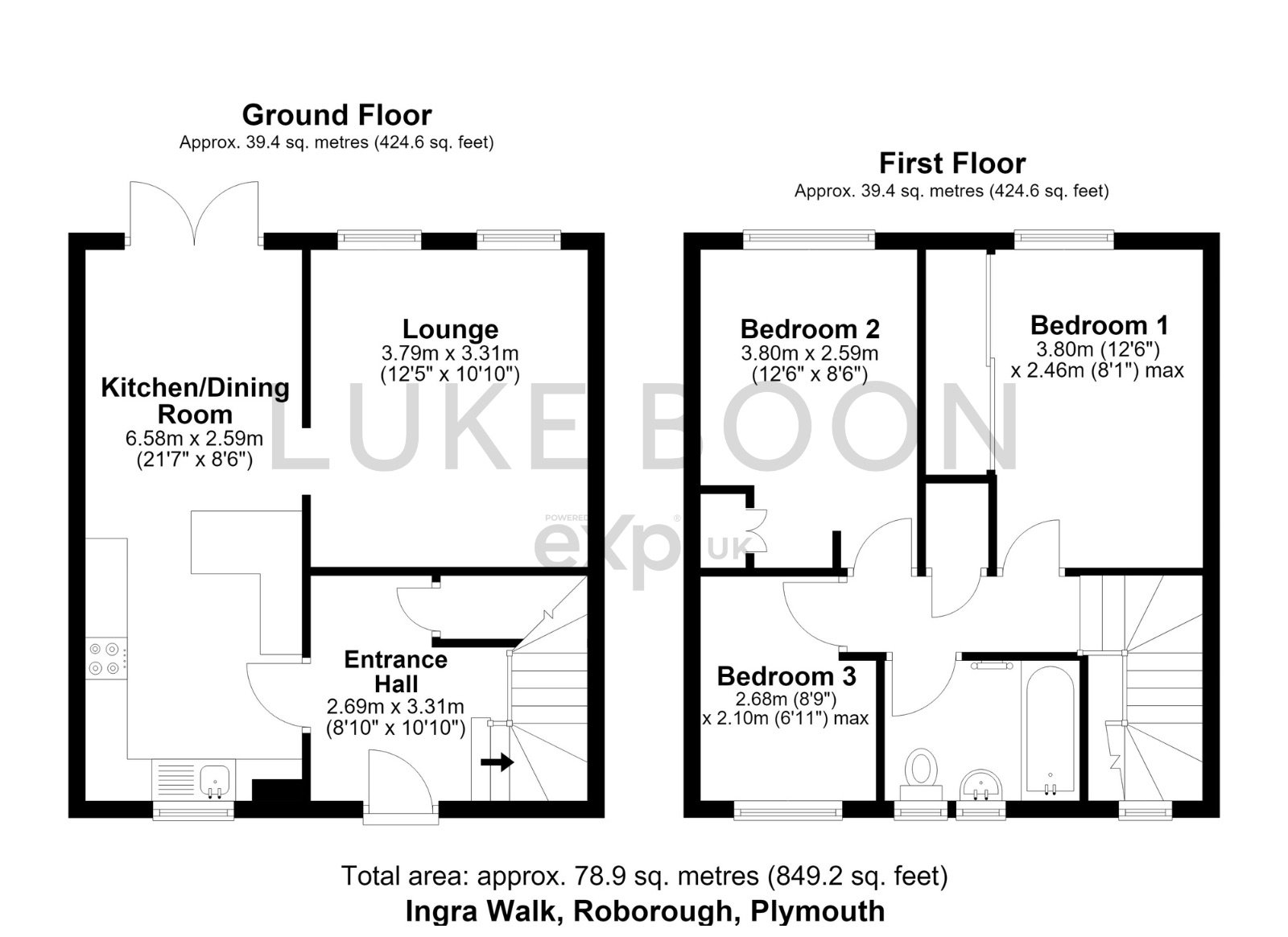 16, Ingra Walk, Plymouth floorplan