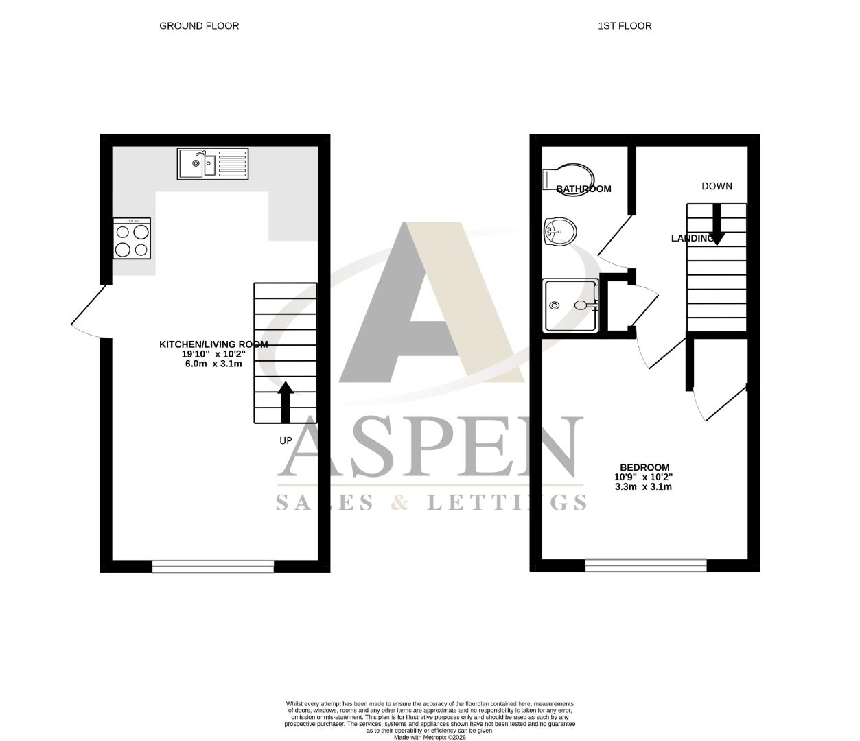 Flat 2, Benjamin Court 424-428, Staines Road West, Ashford floorplan