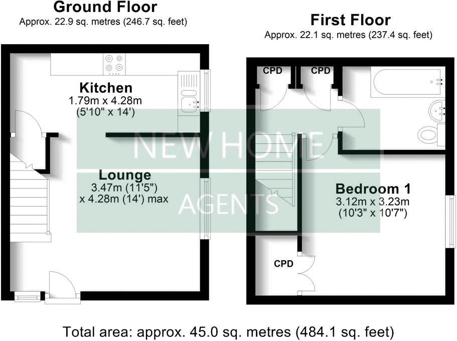 5, Perth Close, Exeter floorplan