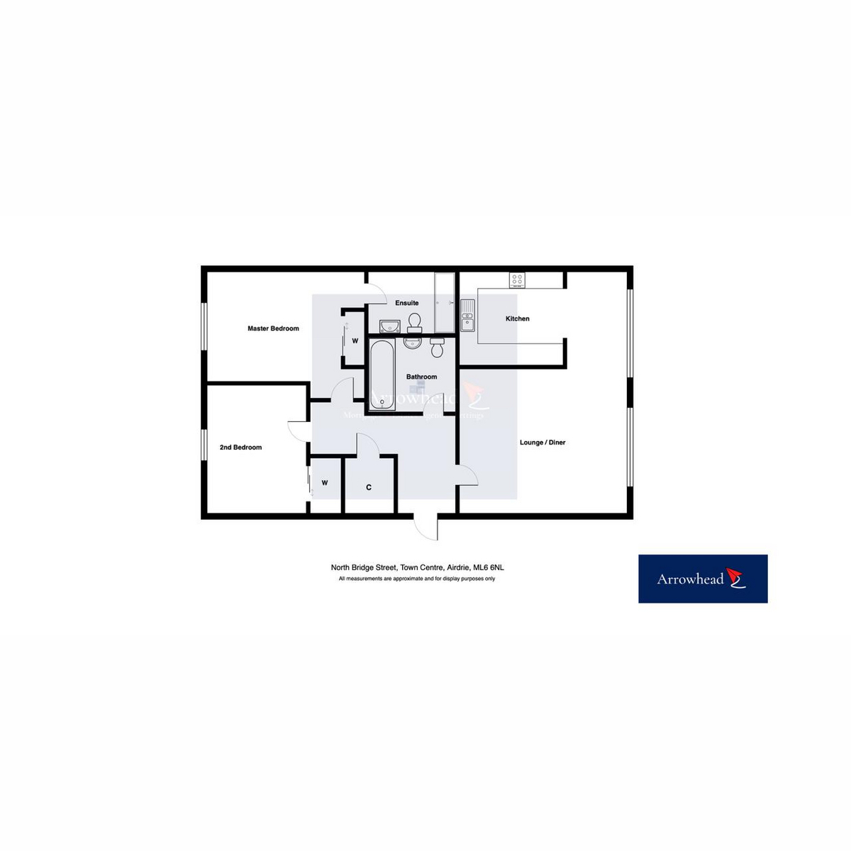 25B, North Bridge Street, Airdrie floorplan