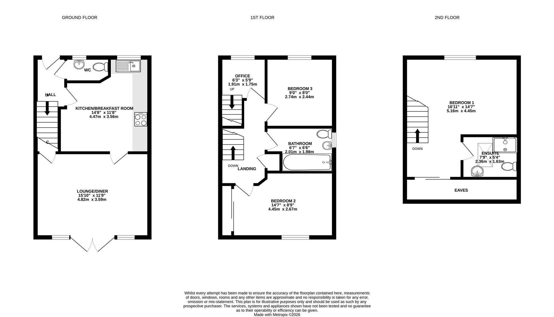 16, Kedrum Road, Hull floorplan