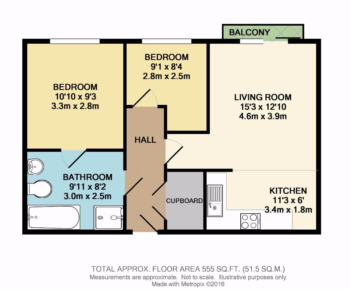 2 Bedrooms Flat to rent in Dutton Court, Town Centre, Warrington WA1